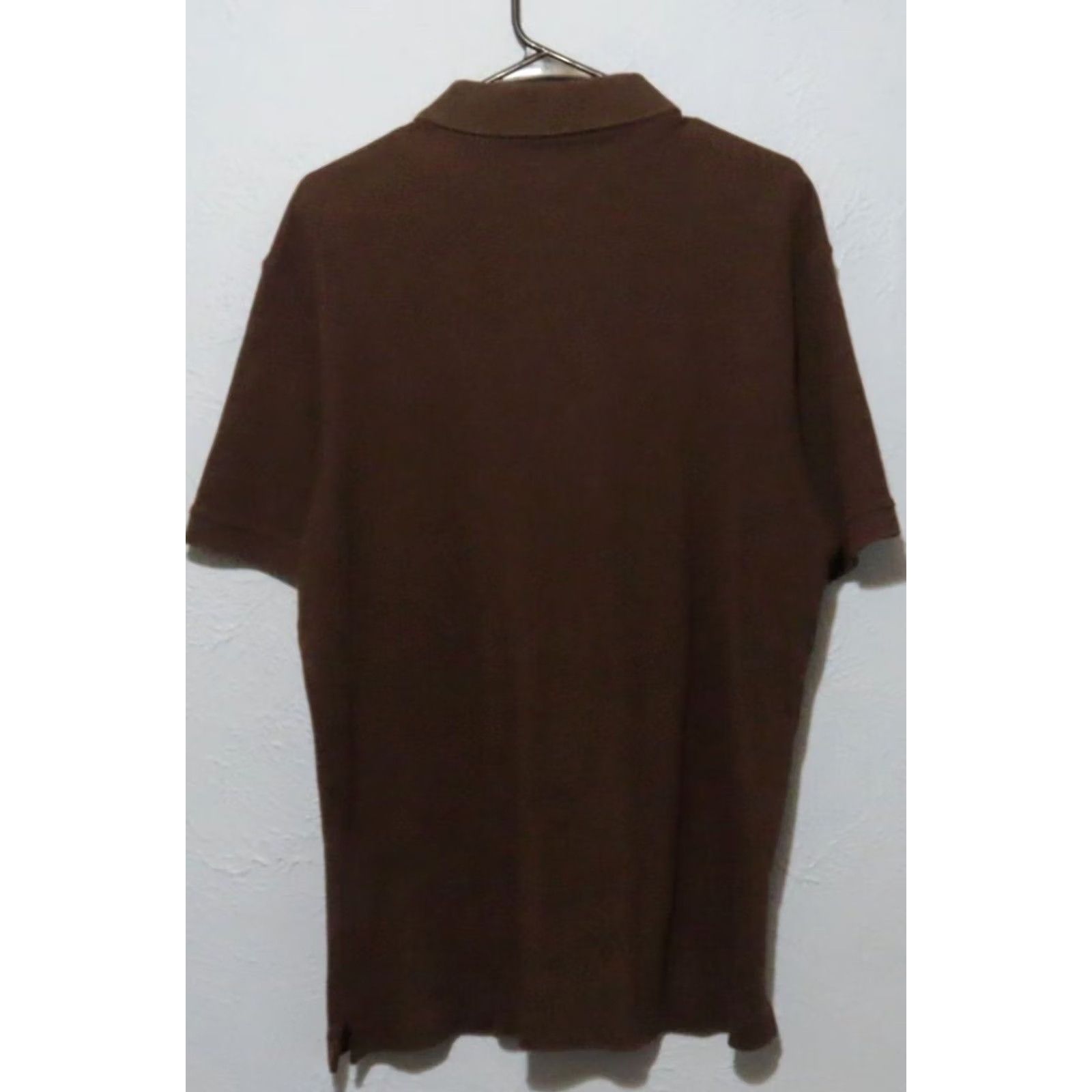Lands' End Lands' End Mens L Polo Shirt Brown 100% Cotton Short Sleeve Knit Button Collar Size US L / EU 52-54 / 3 - 6 Thumbnail