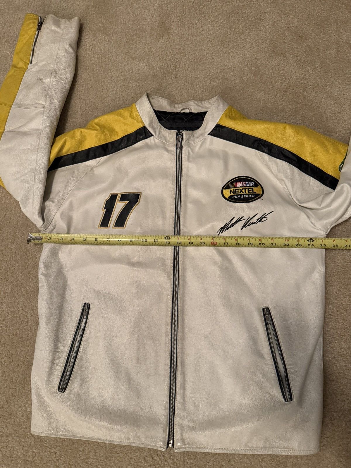 NASCAR Nascar Matt Kenseth Leather Racing Jacket Size US L / EU 52-54 / 3 - 3 Thumbnail
