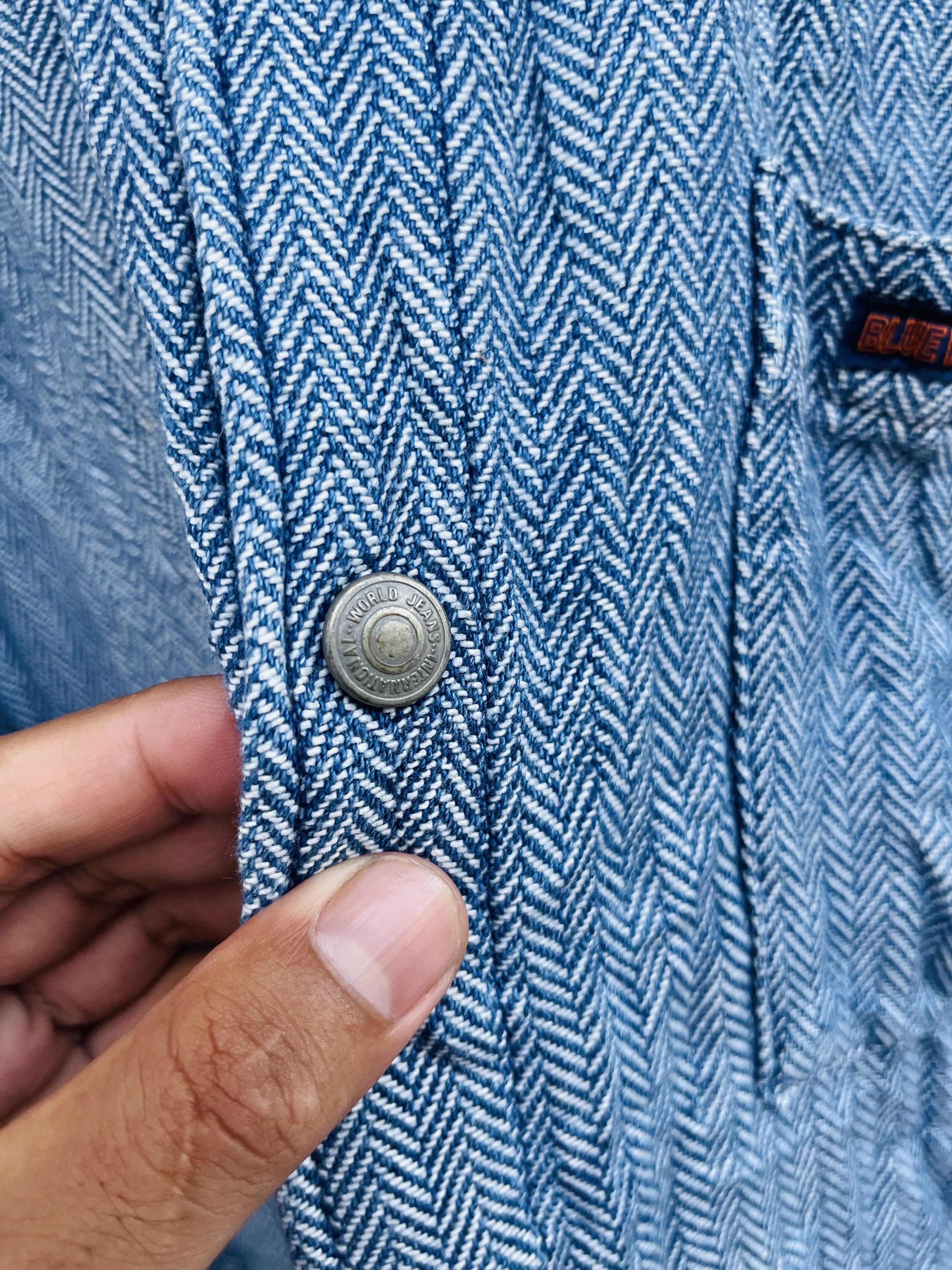 Japanese Brand × Vintage Vintage Blue Way Haringbone Japanese Designer Fashion Style Size US XL / EU 56 / 4 - 7 Thumbnail