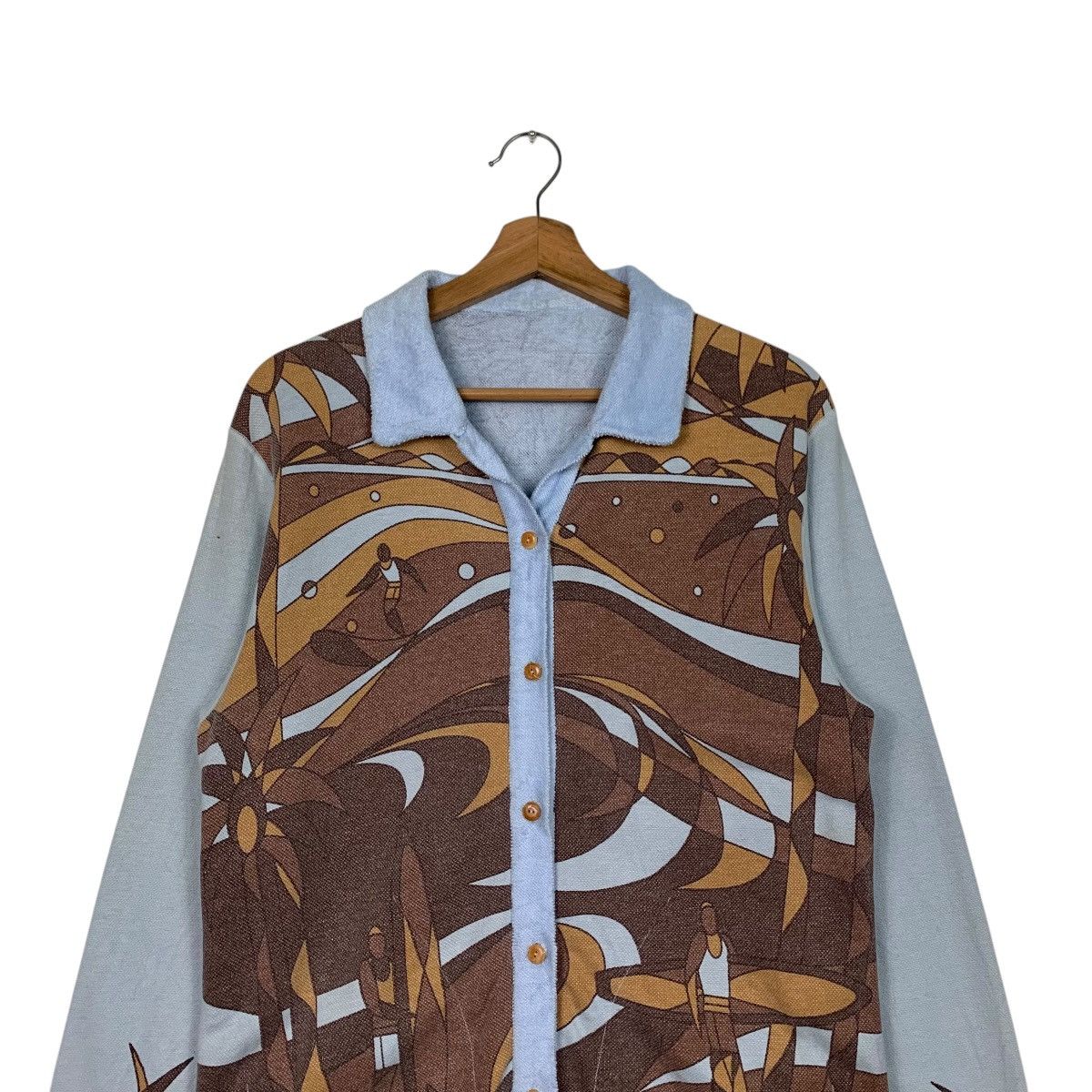 ABAHOUSE 90’s ABAHOUSE Surfing Graphics Button Shirt #2602-C117 Size US M / EU 48-50 / 2 - 2 Thumbnail