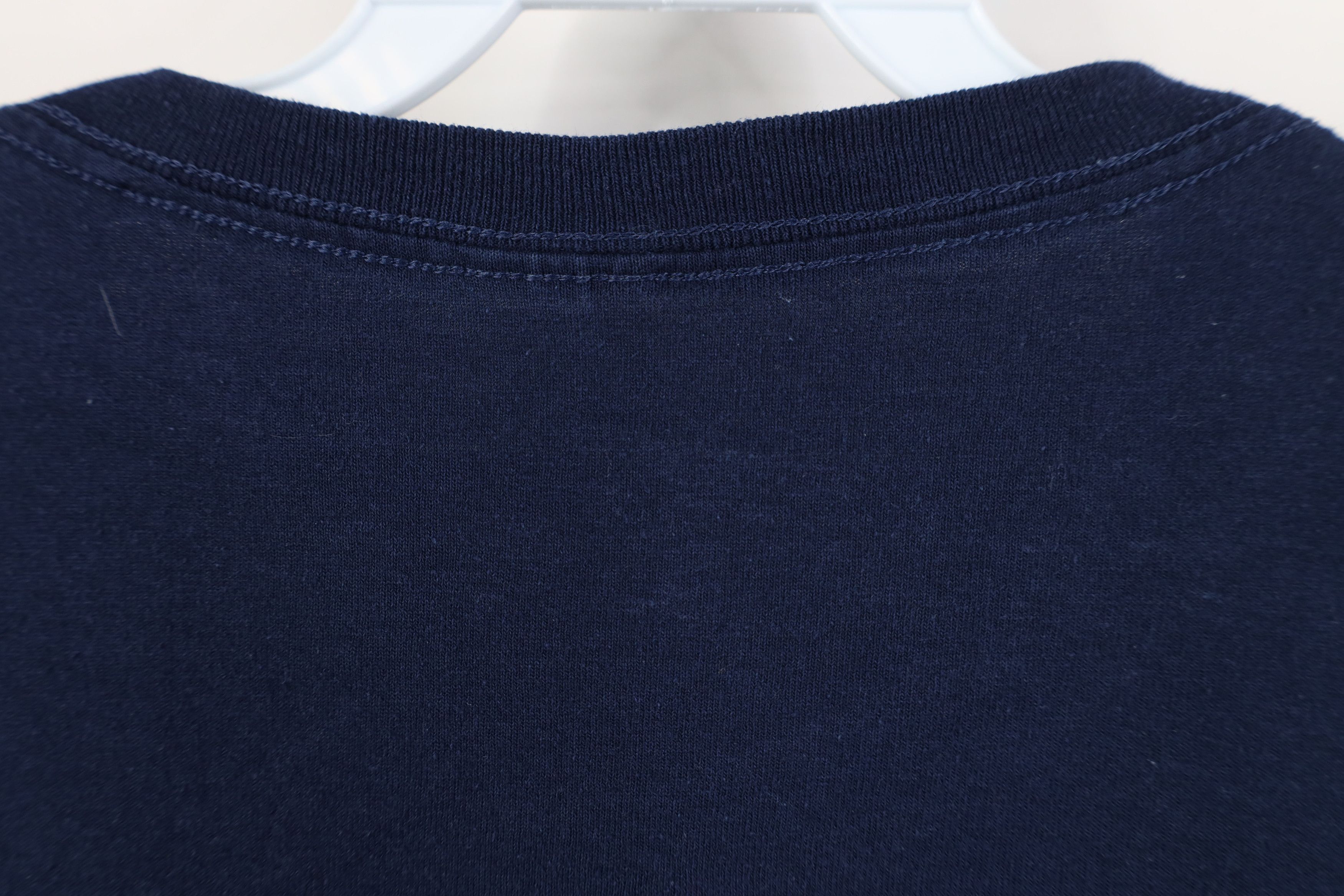 Vintage Vintage 90s Y2K Streetwear Blank Cotton T-Shirt Navy Blue Size US XXL / EU 58 / 5 - 9 Thumbnail