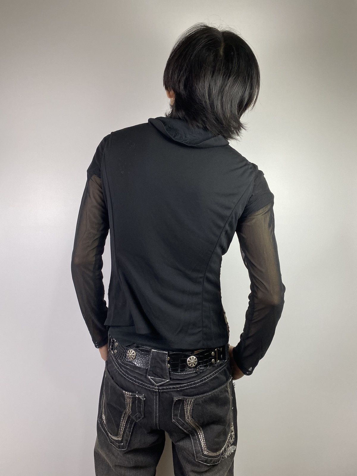 Japanese Brand × Jean Paul Gaultier jean paul gaultier style meshtop snake skin YETTS Size S / US 4 / IT 40 - 2 Thumbnail