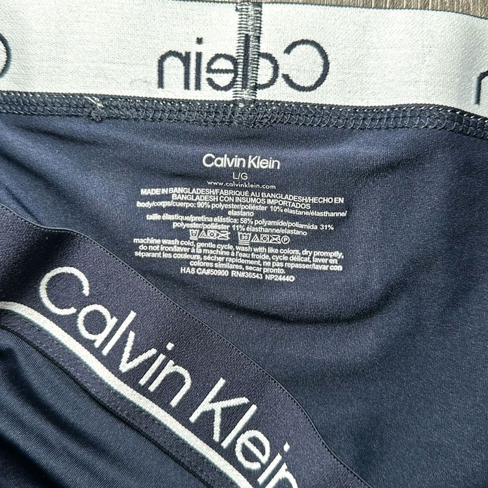 Calvin Klein Calvin Klein Boxer Brief Blue L Men Underwear Regular Size Large Microfiber Boxer Brief Size 42R - 3 Thumbnail