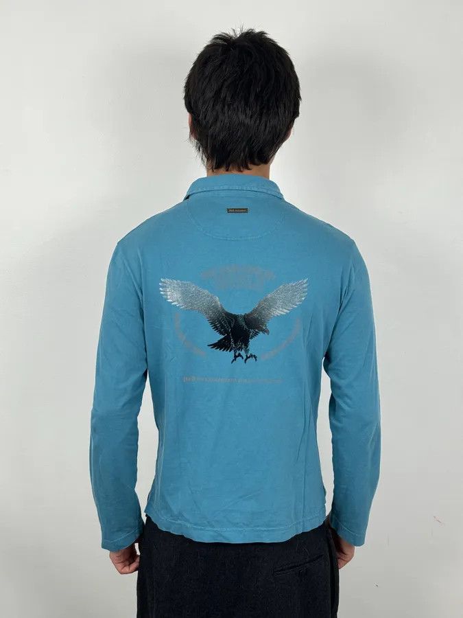 Dolce & Gabbana AW2004 Dolce & Gabbana Eagle Blue Polo Longsleeves Size US S / EU 44-46 / 1 - 3 Thumbnail