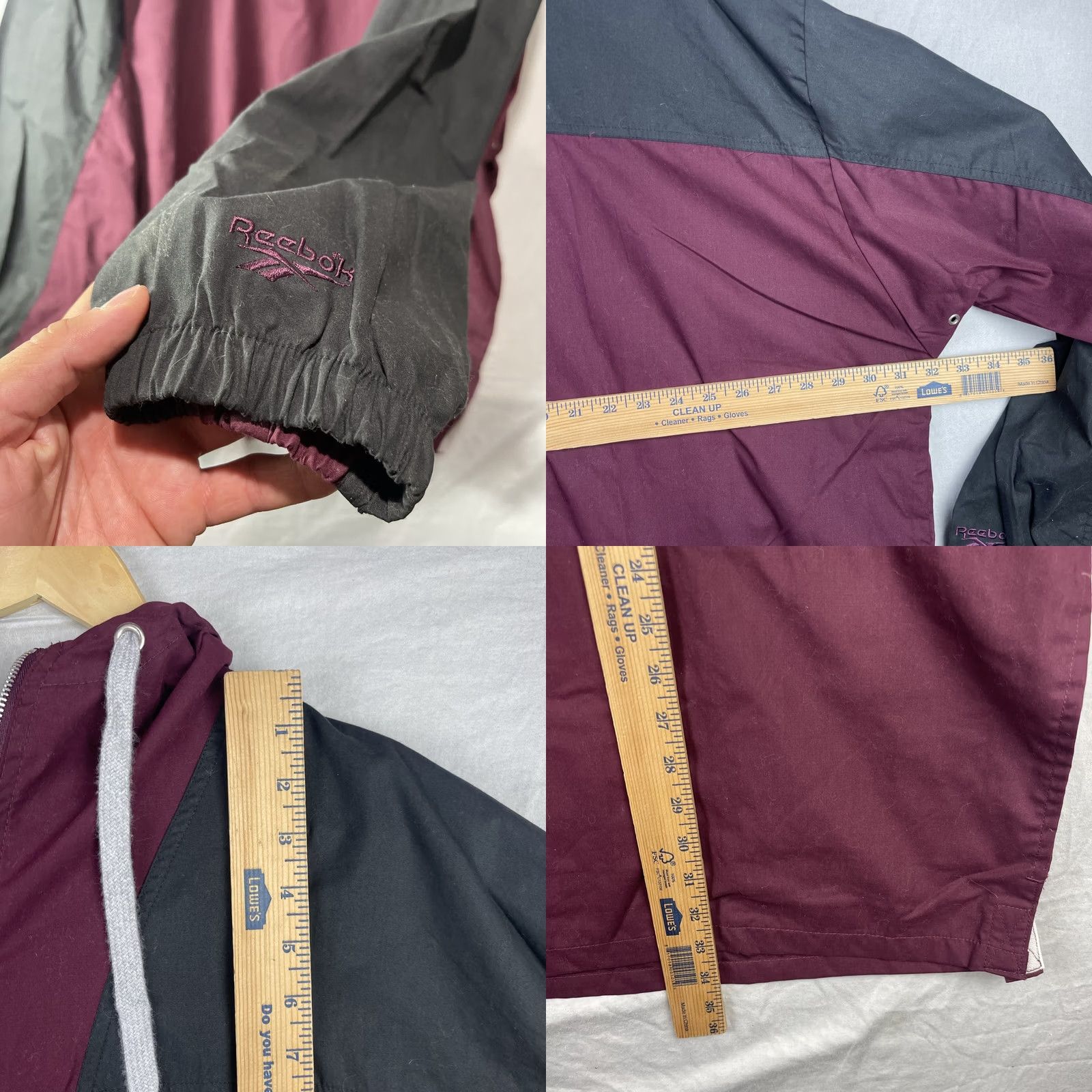 Reebok VINTAGE Reebok Jacket Mens 2XL XXL Hooded Anorak Purple Above The Rim Basketball Jacket Size US XXL / EU 58 / 5 - 9 Thumbnail