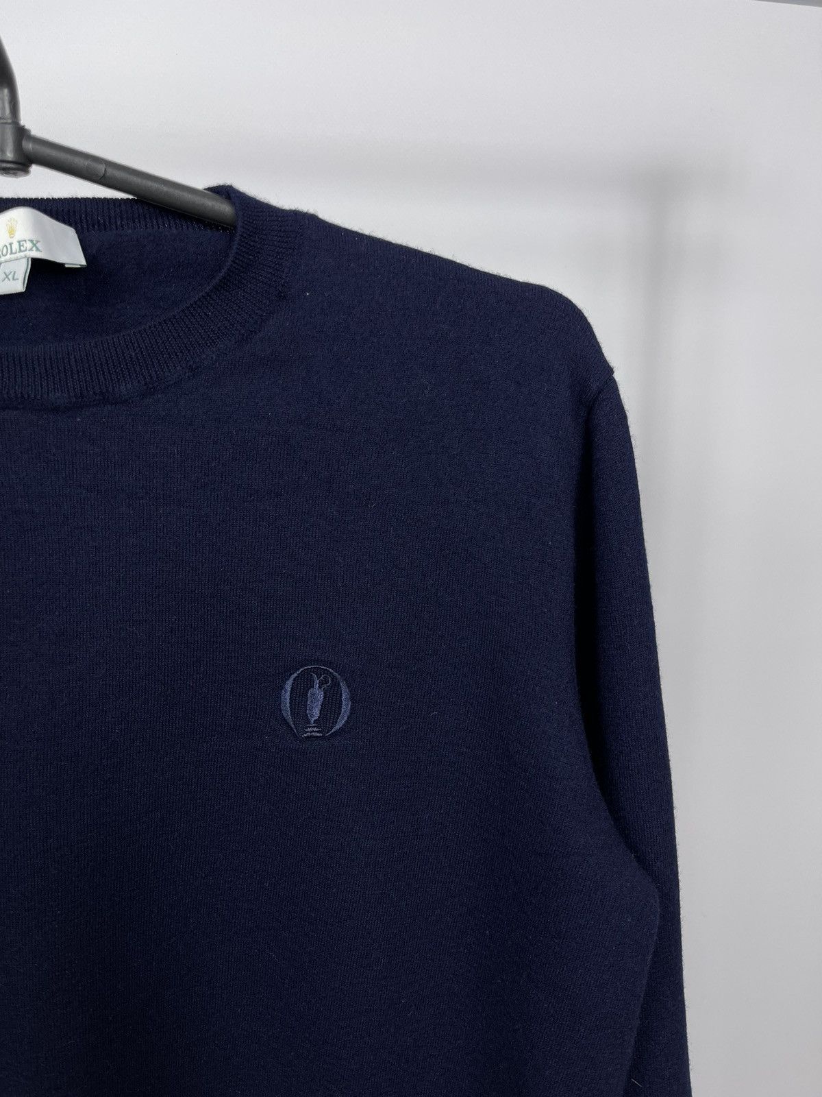 Rolex Rolex Jumper Women’s Size XL Navy Blue 100% Extra fine Wool Size XL / US 12-14 / IT 48-50 - 2 Thumbnail