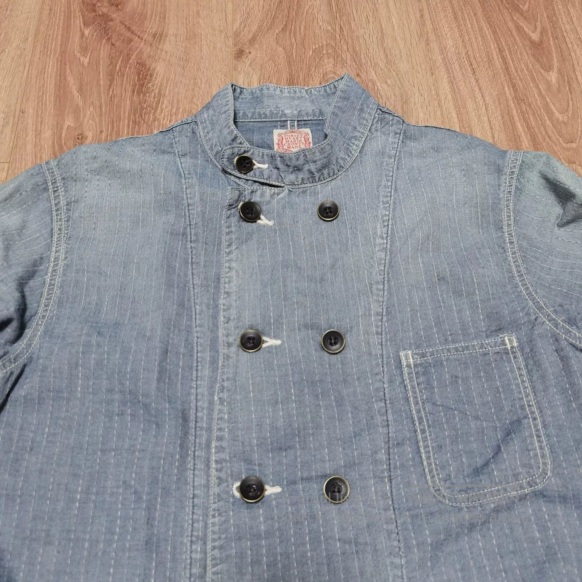 FunSet of Art FUNSET OF ART Japanese Washed Sashiko Denim Jacket. Size US M / EU 48-50 / 2 - 4 Thumbnail