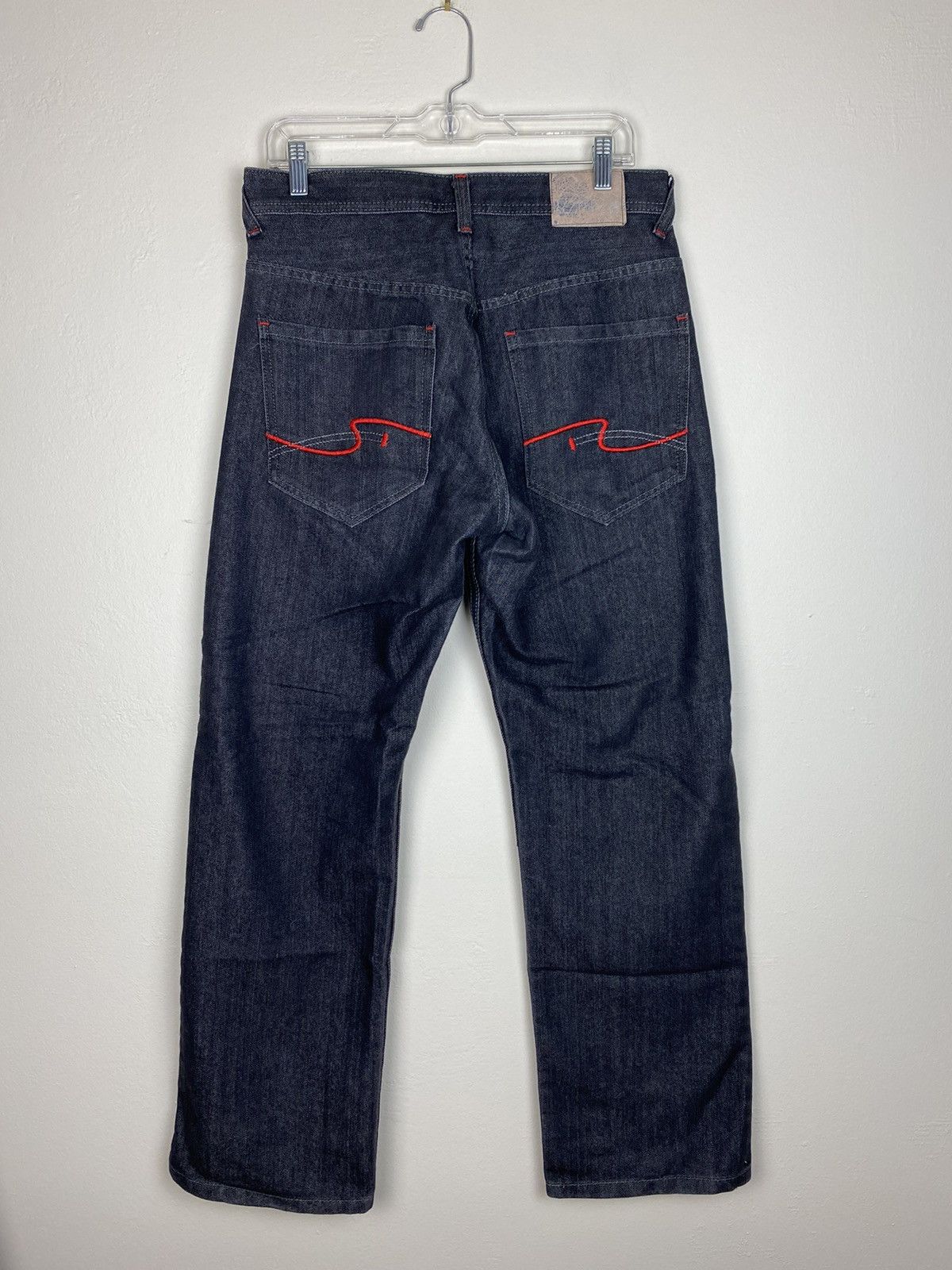 Enyce Vintage Enyce Black Selvedge Denim Jeans Embroidered y2k Size US 32 / EU 48 - 1 Thumbnail
