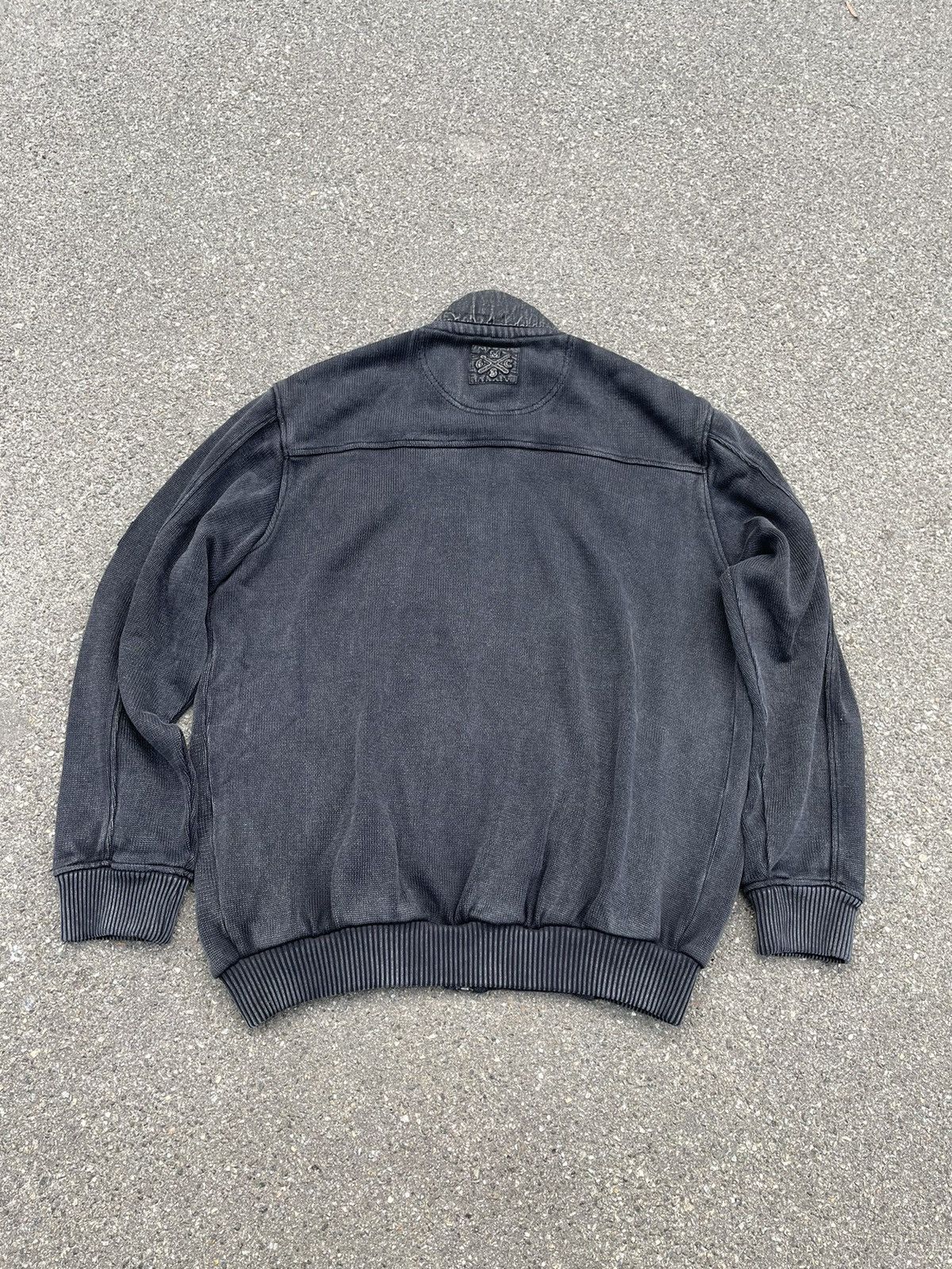 Vintage Vintage Y2K Knitted Gray Smoke Avant Gard Oversize Sweater Size US XL / EU 56 / 4 - 7 Thumbnail