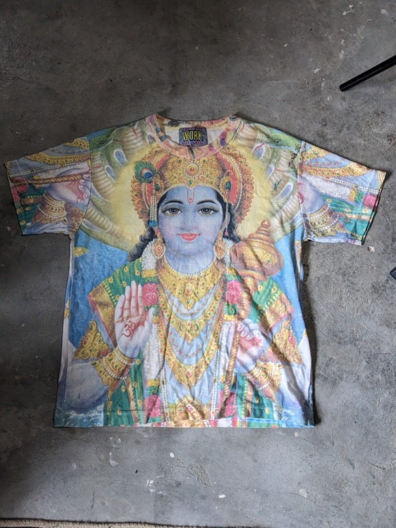RARE Lord Krishna Vintage FullPrint Tshirt
