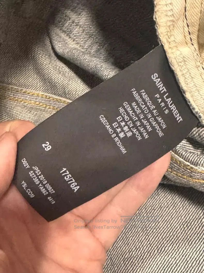 Saint Laurent Paris SAINT LAURENT D02 Light Blue Denim. Size US 29 - 5 Thumbnail