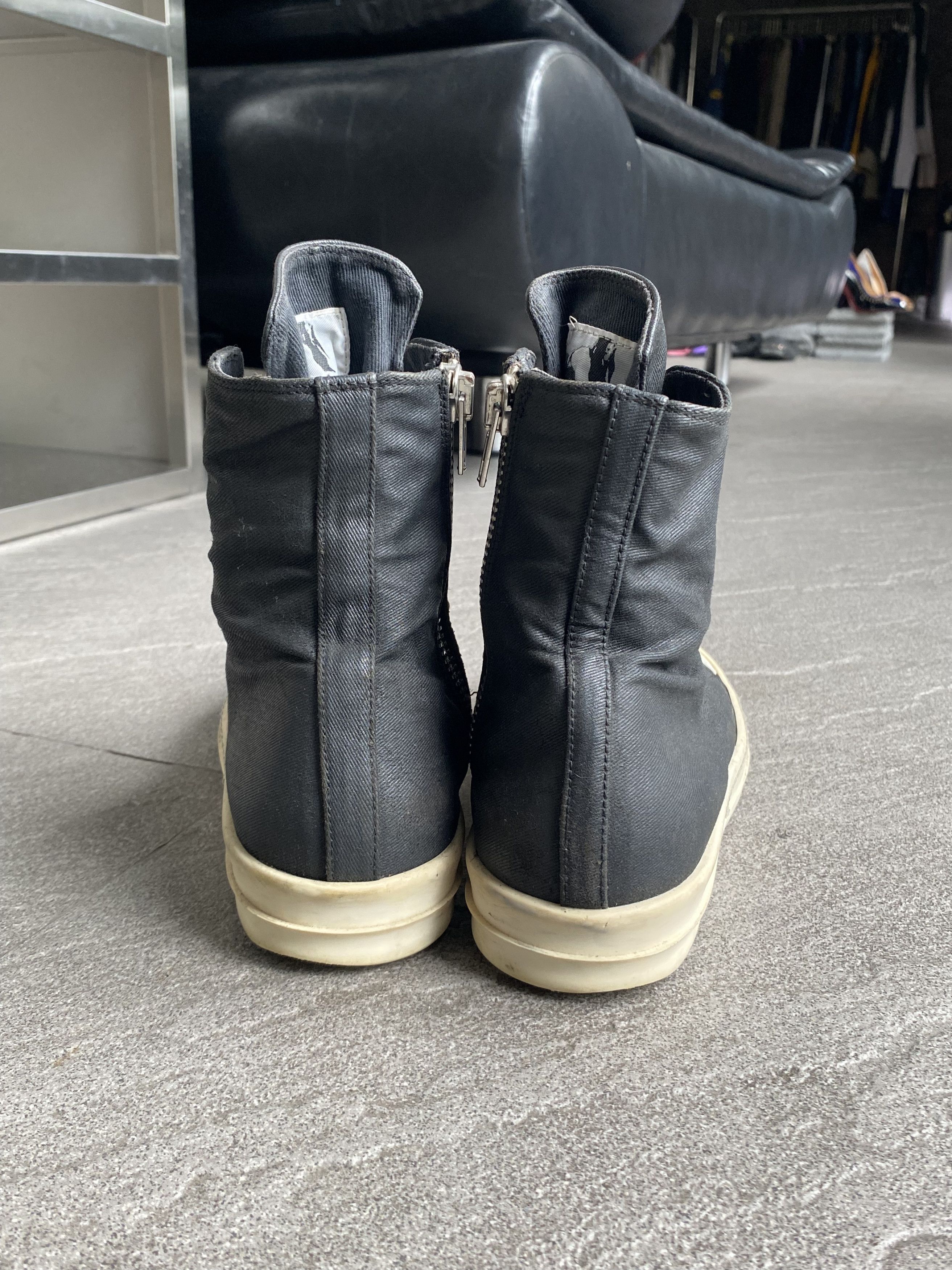 Rick Owens Drkshdw Rick Owens DRKSHDW Ramones black canvas Size US 7 / EU 40 - 4 Thumbnail