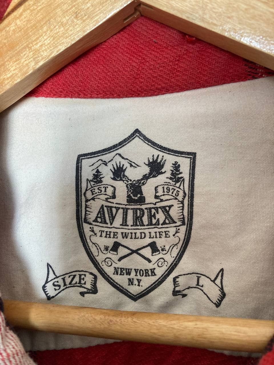 Avirex Avirex Embroidered Plaid Flannel Size US L / EU 52-54 / 3 - 9 Thumbnail