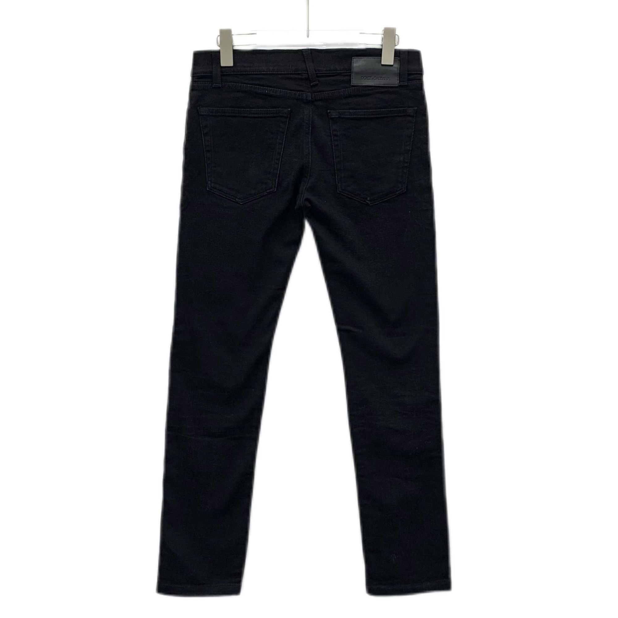 Dolce & Gabbana Dolce & Gabbana Black Denim Slim-Fit Stretch Jeans Size 44 M Size US 44 / EU 60 - 8 Thumbnail