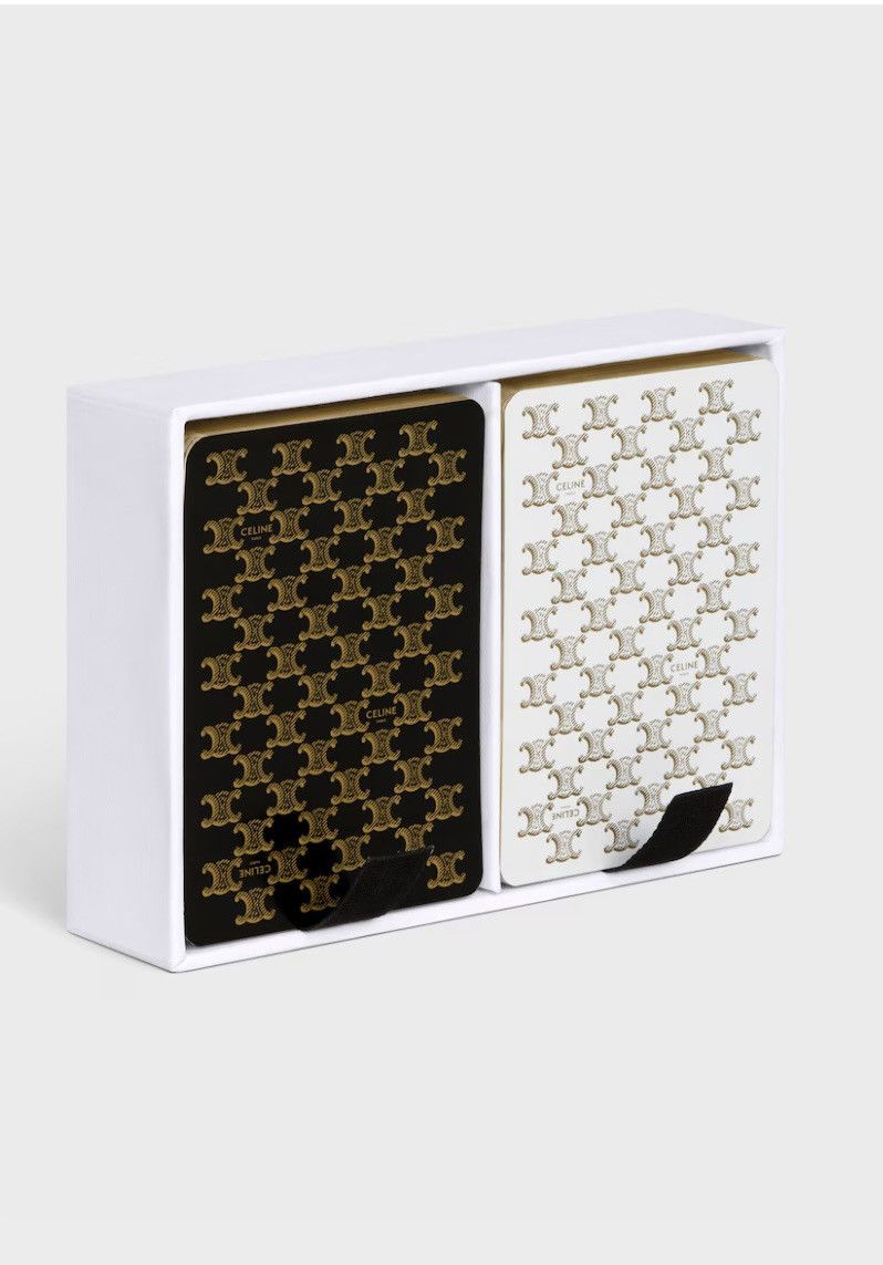Celine × Hedi Slimane Celine Hedi slimane playing cards triomphe logo poker 2 deck Size ONE SIZE - 1 Thumbnail