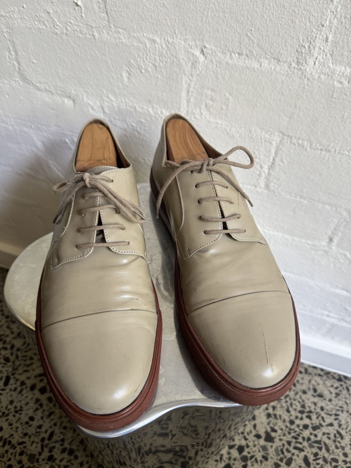 Dries Van Noten Coated leather low top shoes Size US 10 / EU 43 - 1 Thumbnail