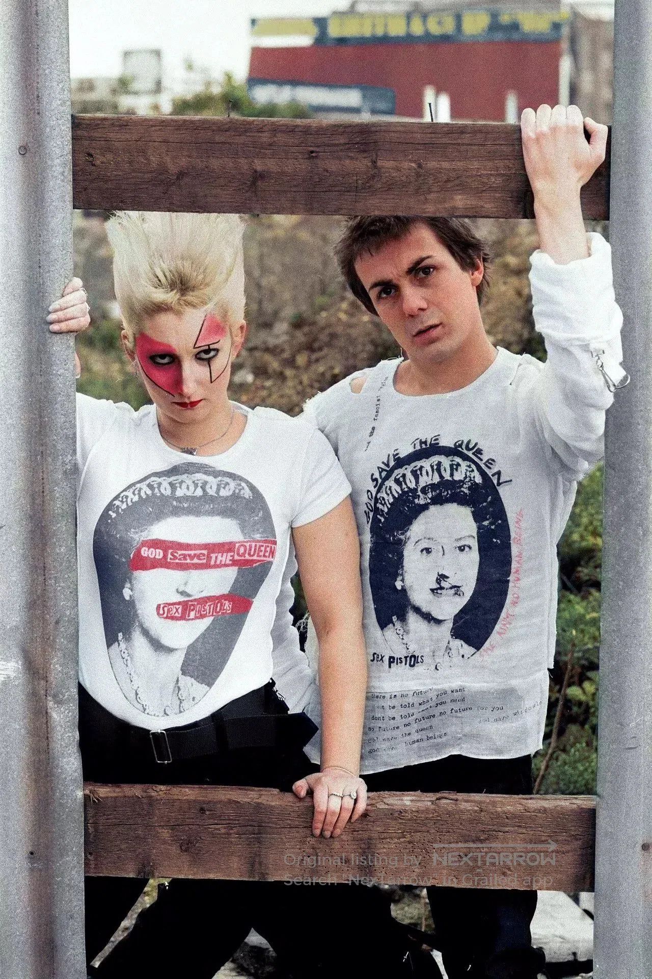 Seditionaries Punk-Inspired Sheer Top with Graphic Print. Size M / US 6-8 / IT 42-44 - 9 Thumbnail