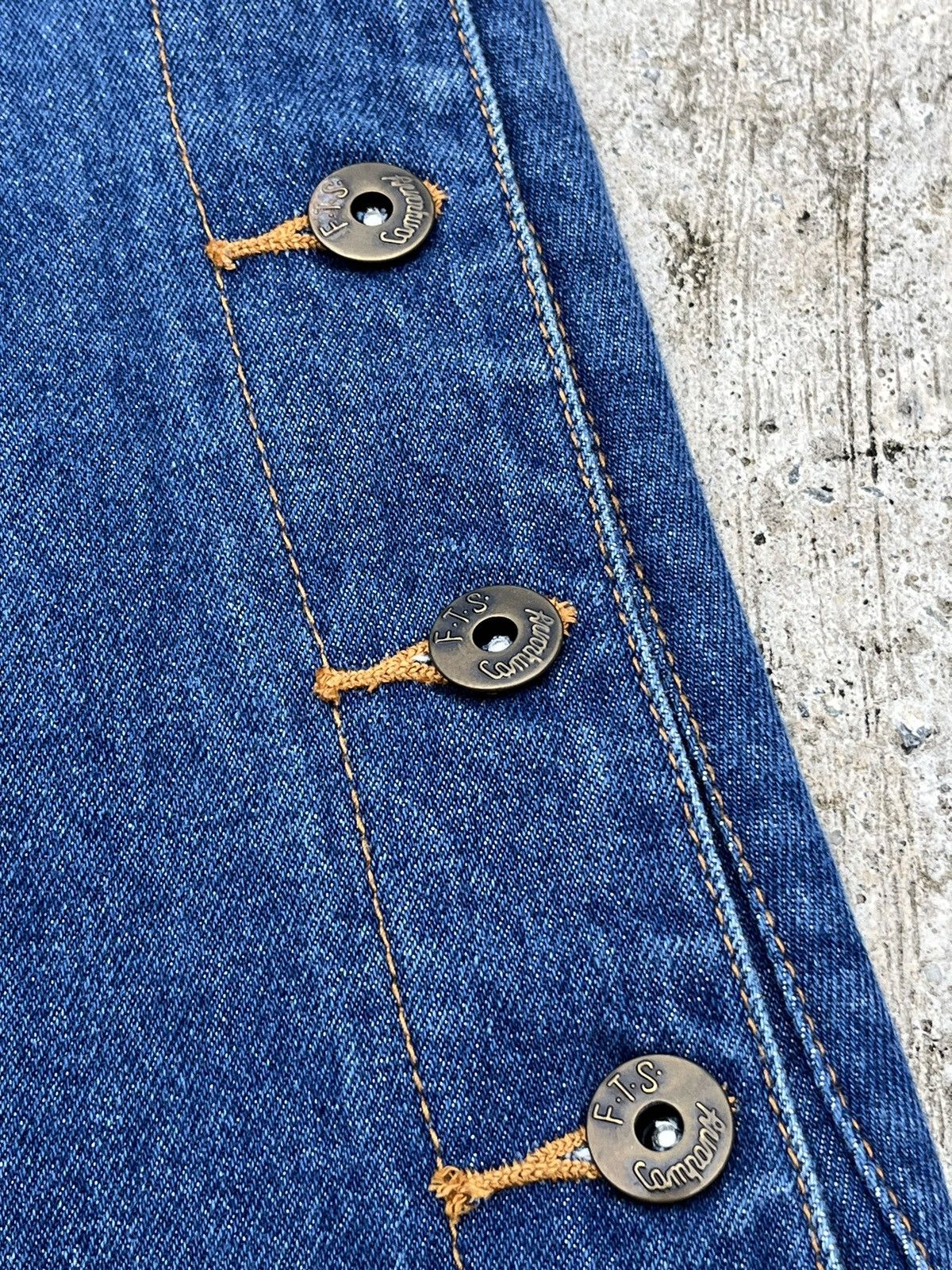 Le Grande Bleu (L.G.B.) Fiftyhs FTS Flare Jeans Boot Cut Denim Button Up Ankle Size 27" / US 4 / IT 40 - 8 Thumbnail