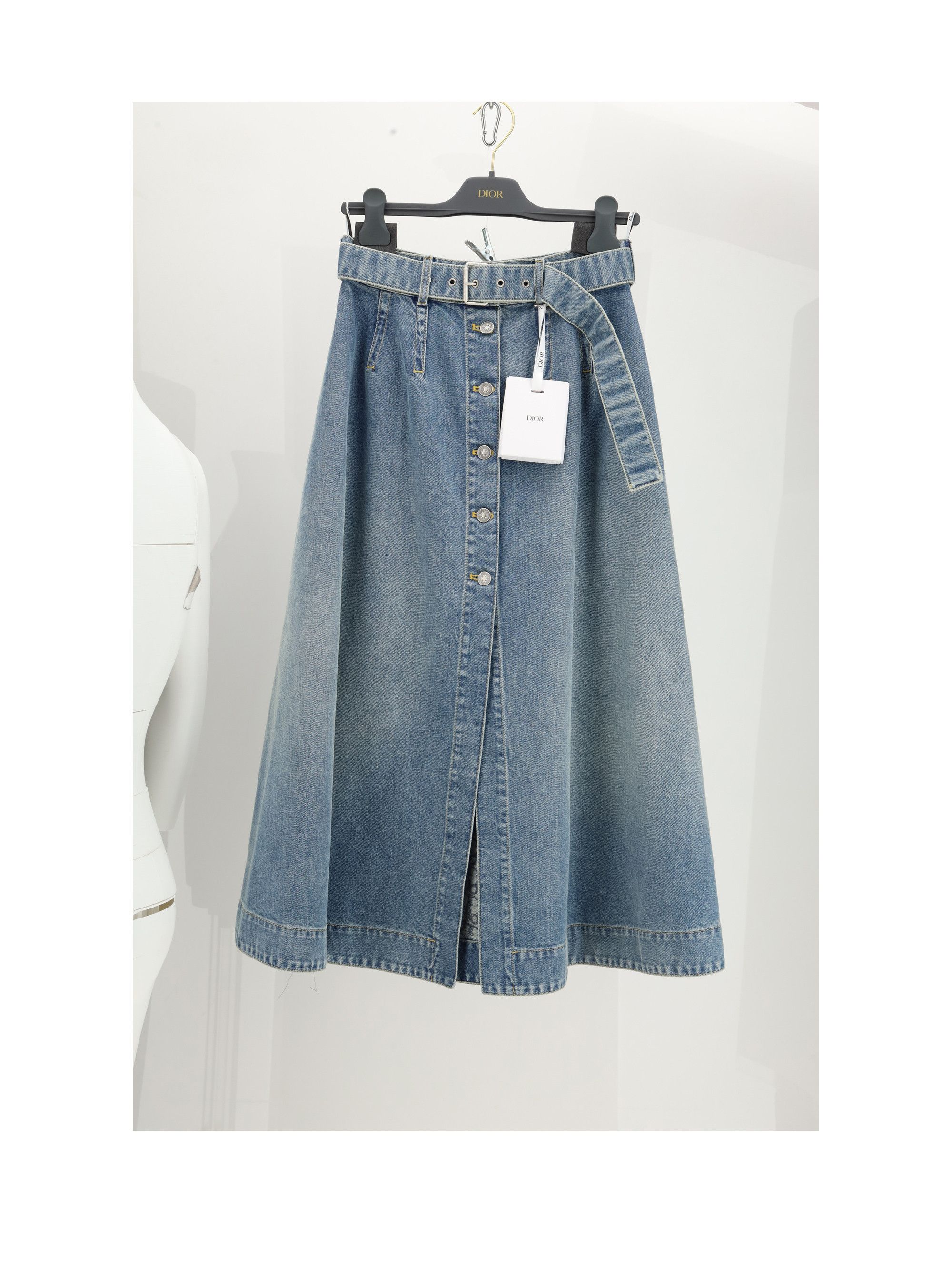 Dior ETH-JUPE DENIM ND-STONE Size 30" / US 8 / IT 44 - 1 Thumbnail