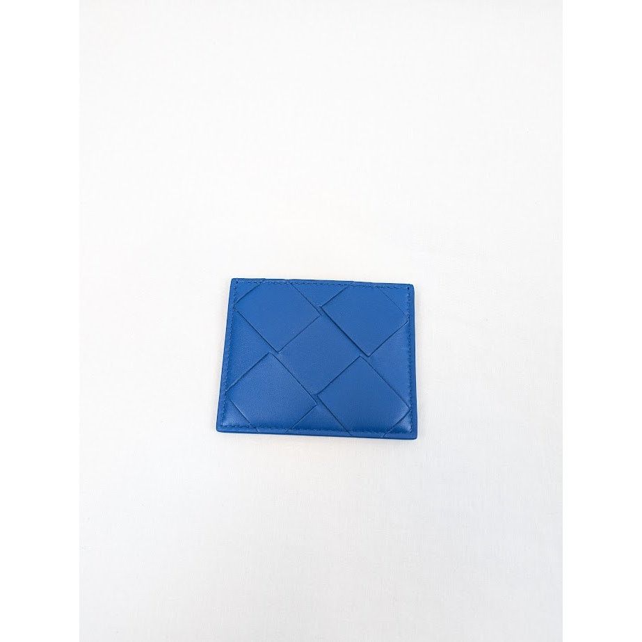 Bottega Veneta o1rshd1 Size: OS / Intrecciao Nappa Card Case in Blue Size ONE SIZE - 1 Thumbnail