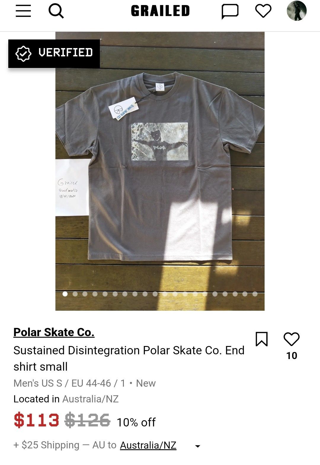 Polar Skate Co. Sustained Disintegration Polar Skate Co. End shirt small Size US S / EU 44-46 / 1 - 21 Thumbnail