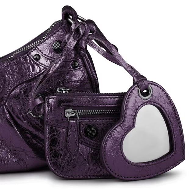 Balenciaga o1g2r1mq0924 Size: OS / Shoulder Bag in Dark Purple Size ONE SIZE - 3 Thumbnail