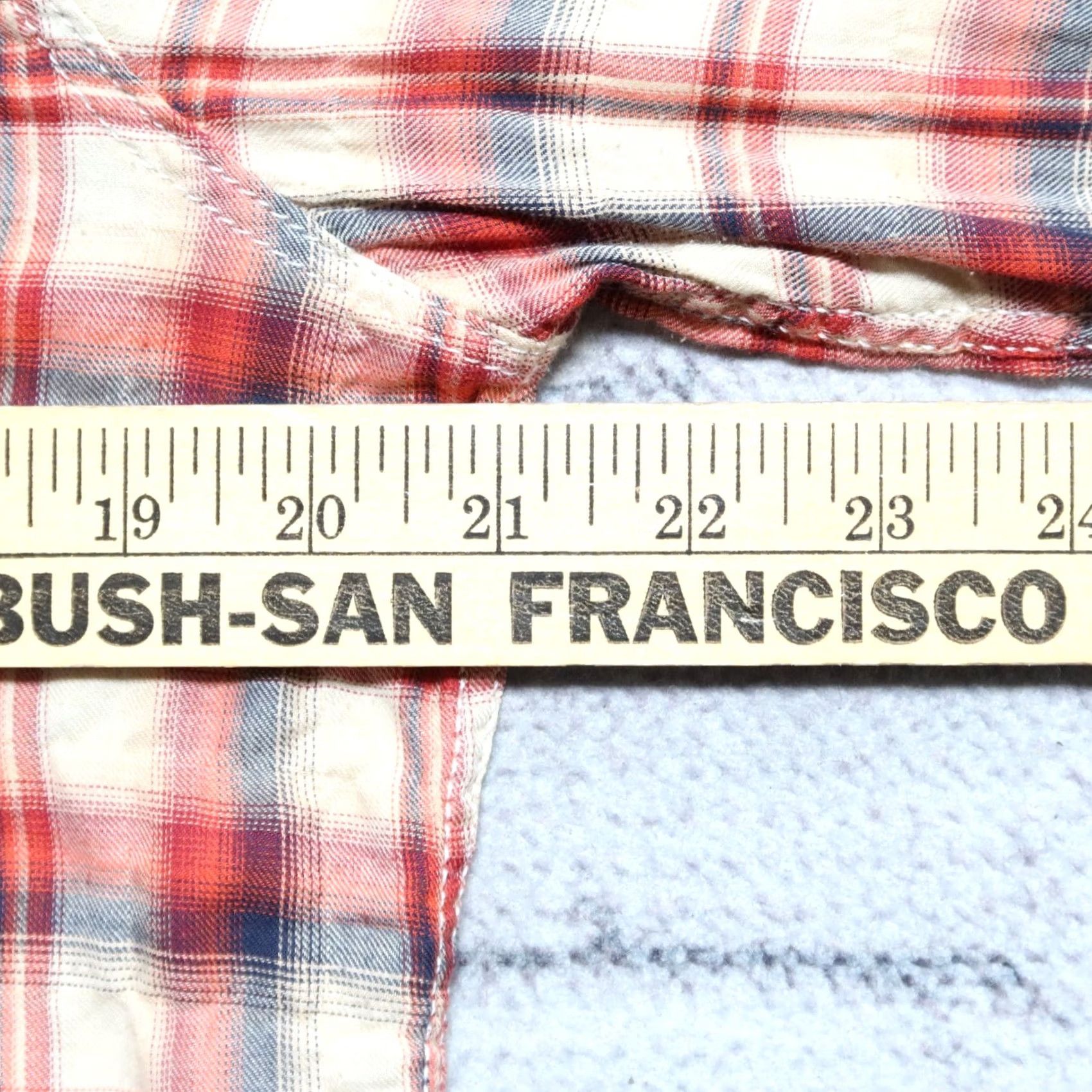 Levi's Levis Vintage Clothing Saw Tooth Plaid Western Shirt S Red Mens XS? Size US S / EU 44-46 / 1 - 7 Thumbnail