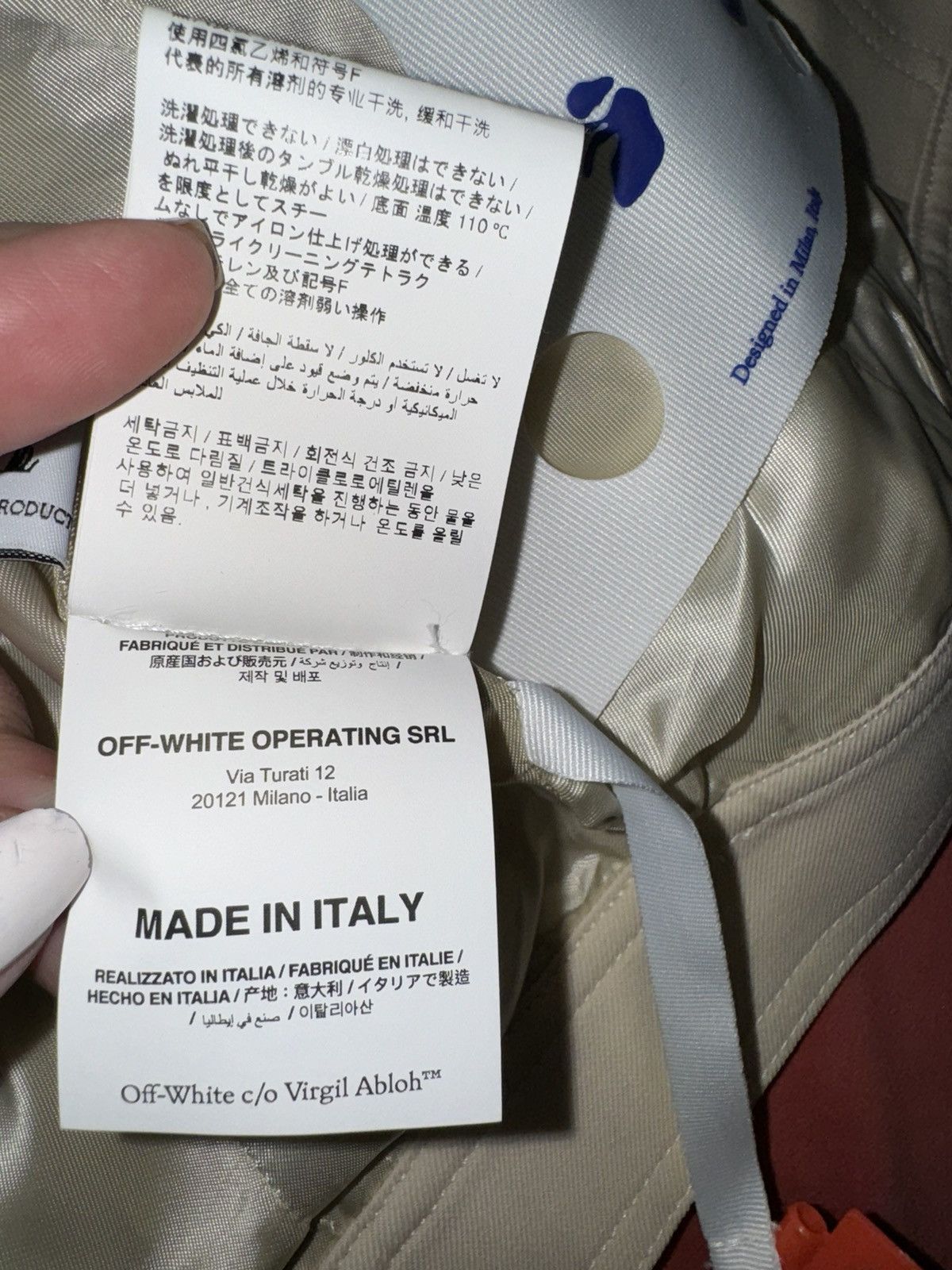 Off-White New Off-White virgin wool jacket, size M, 42 It Size M / US 6-8 / IT 42-44 - 8 Thumbnail