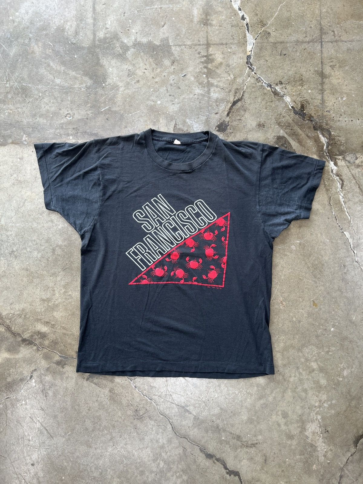 Vintage Vintage San Fransico Tourist Crab Single Stitch Tee Medium Size US M / EU 48-50 / 2 - 2 Thumbnail