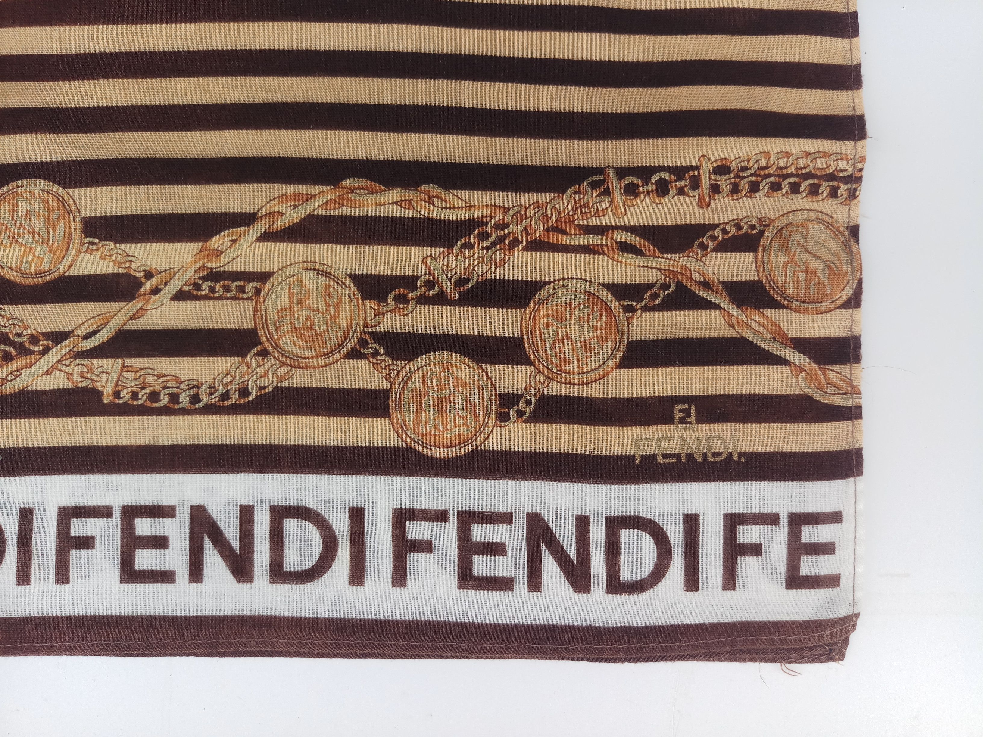 Fendi Vintage handkerchief FENDI, Bandana Handkerchief Size ONE SIZE - 2 Thumbnail