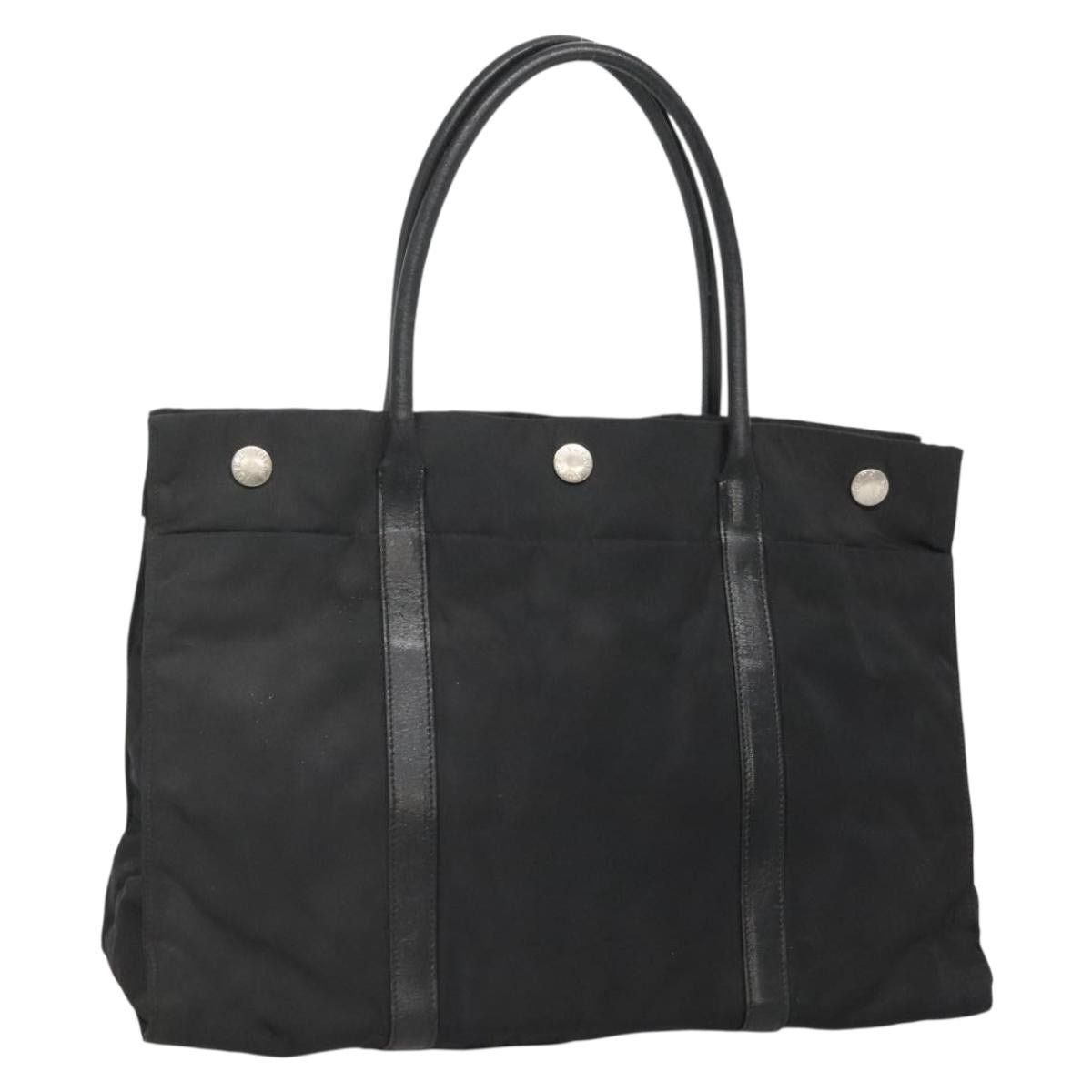 Prada PRADA Hand Bag Nylon Black Silver Size ONE SIZE - 1 Thumbnail