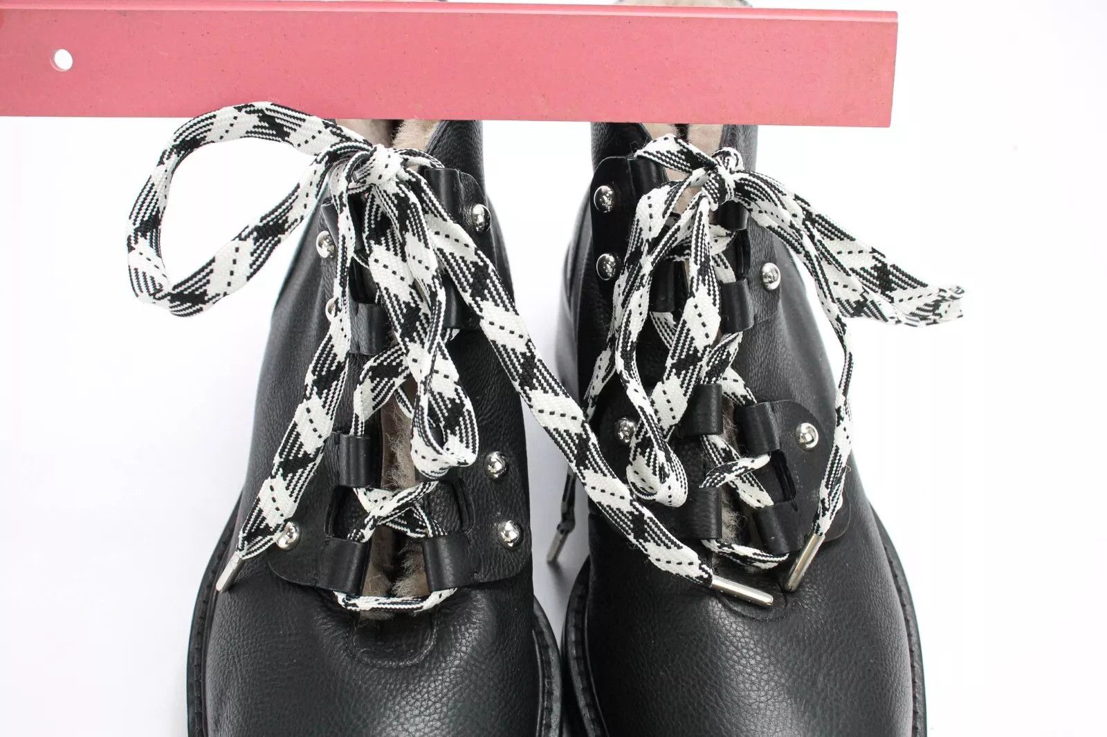 Jimmy Choo JIMMY CHOO Women's EU 37 Shearling Style Ankle Black Boots Size US 7 / IT 37 - 17 Thumbnail