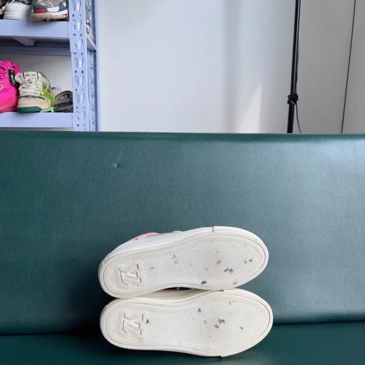 Louis Vuitton Louis Vuitton Stellar Monogram Pink Slip-On Sneakers -2508 Size US 5 / IT 35 - 4 Thumbnail