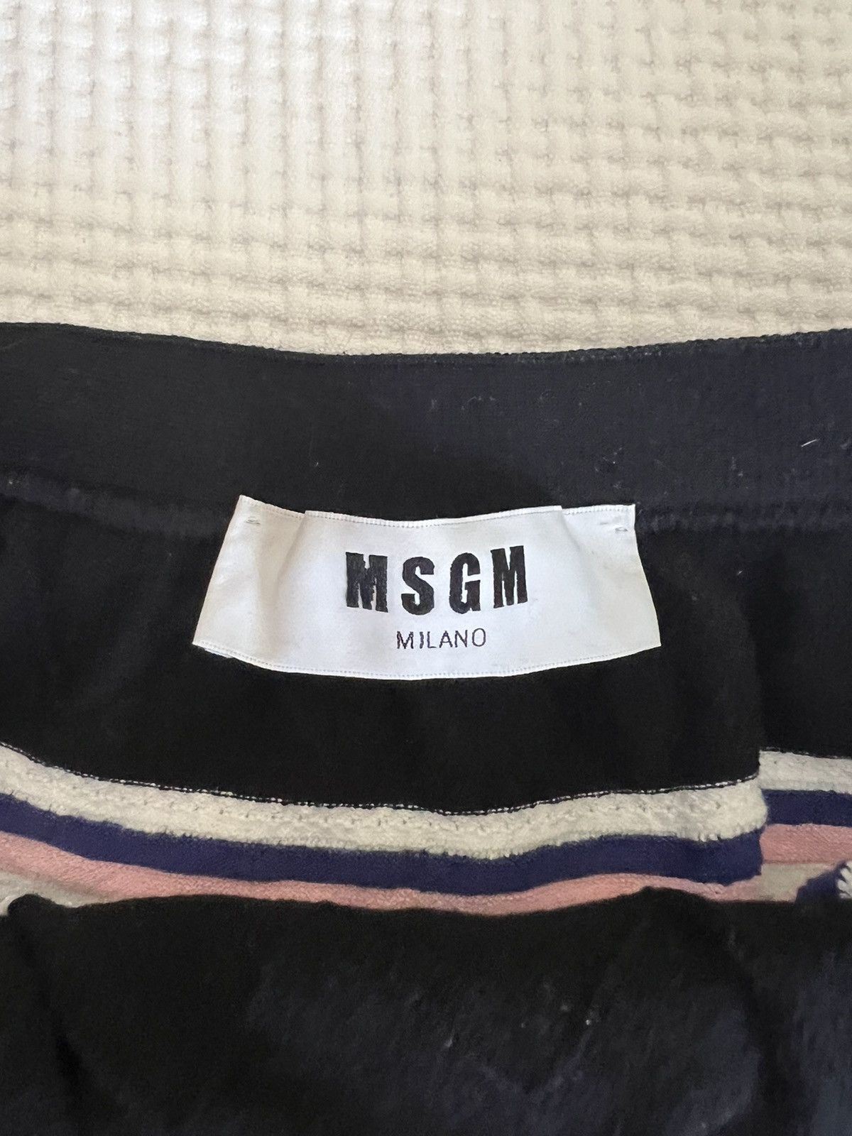 MSGM MSGM | Striped Off Shoulder Knit Mini Dress Size S / US 4 / IT 40 - 5 Thumbnail