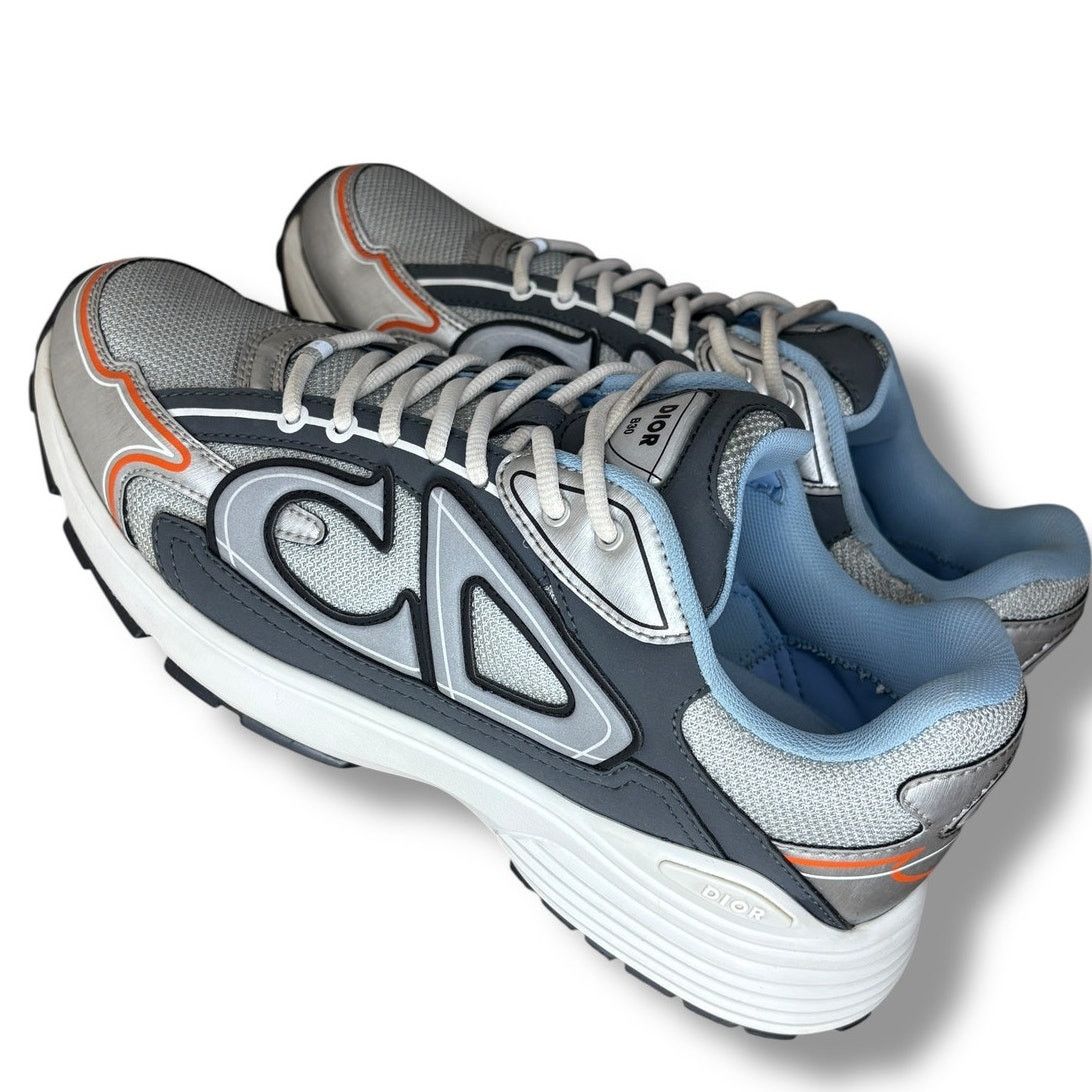 Dior Dior B30 Silver Grey Blue Orange Sneakers | Size 44 (11US) Size US 11 / EU 44 - 4 Thumbnail