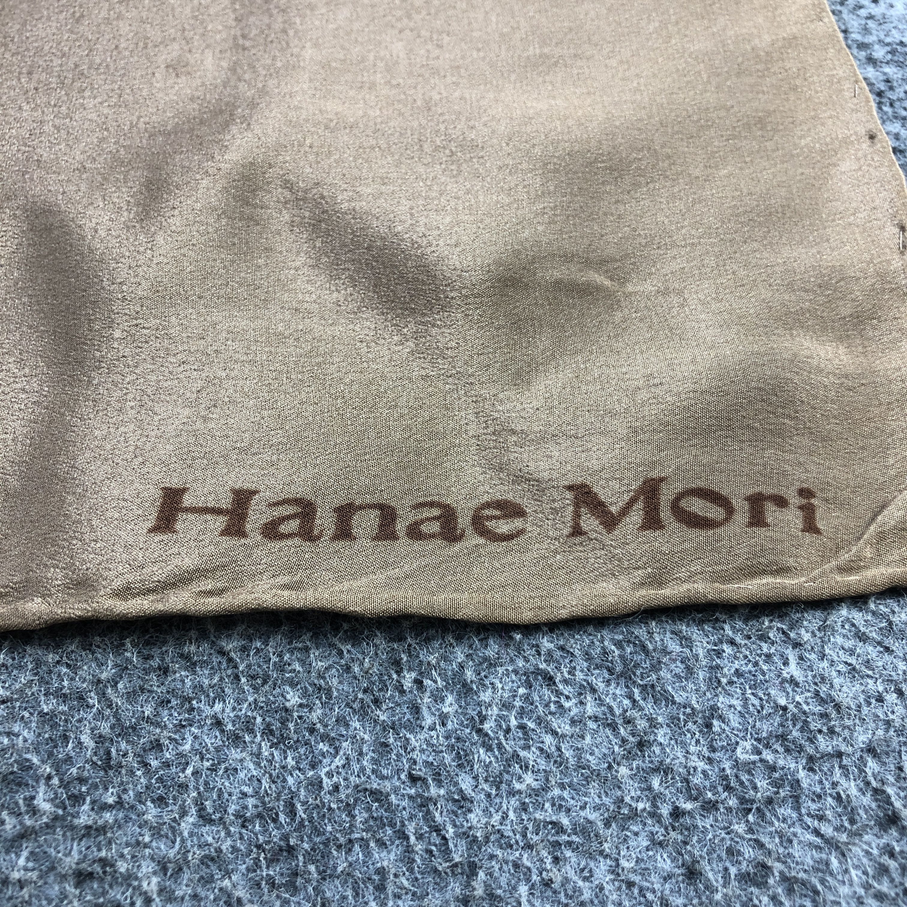 Hanae Mori Hanae Mori Plain Hand Rolled Silk Scarf M1083 Size ONE SIZE - 4 Thumbnail