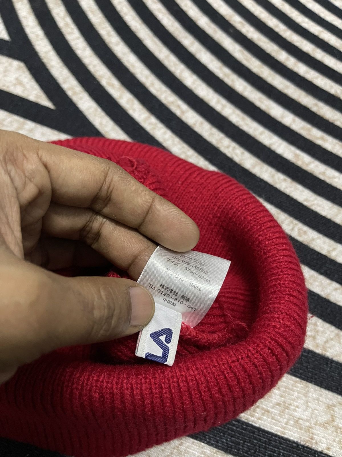 Fila 90s FILA EMBROIDERED BEANIE HAT Size ONE SIZE - 6 Thumbnail