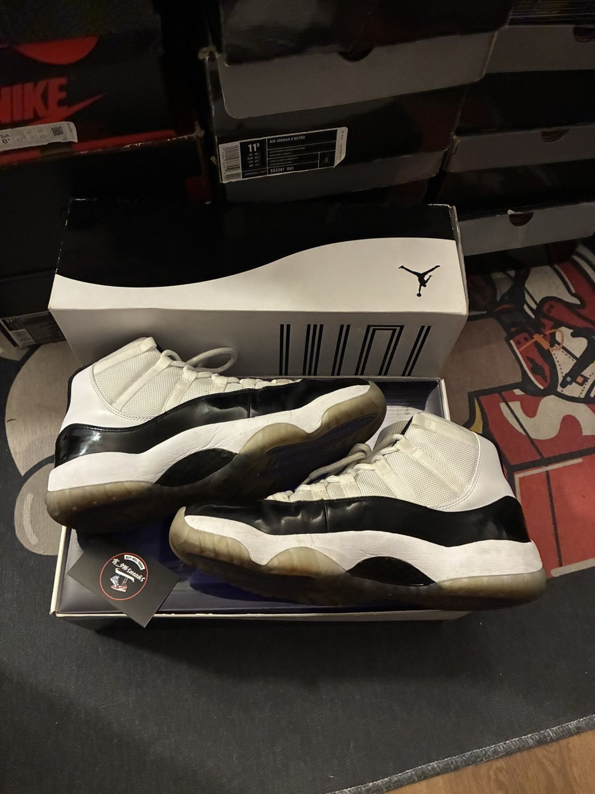 Jordan Brand Jordan 11 Concord 2011 Size US 11.5 / EU 44-45 - 3 Thumbnail