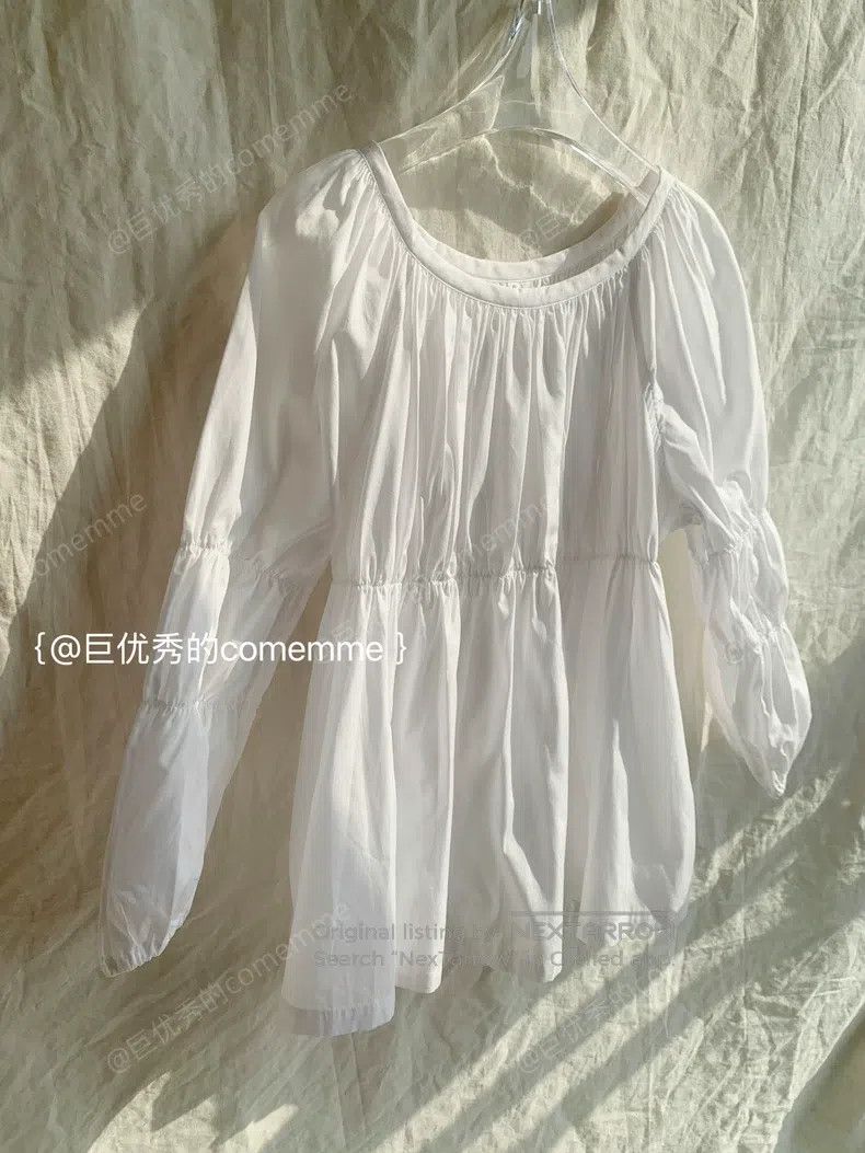 Comme des Garcons Comme Des Garcons Round neck pleated loop sleeve cute retr Size S / US 4 / IT 40 - 2 Thumbnail