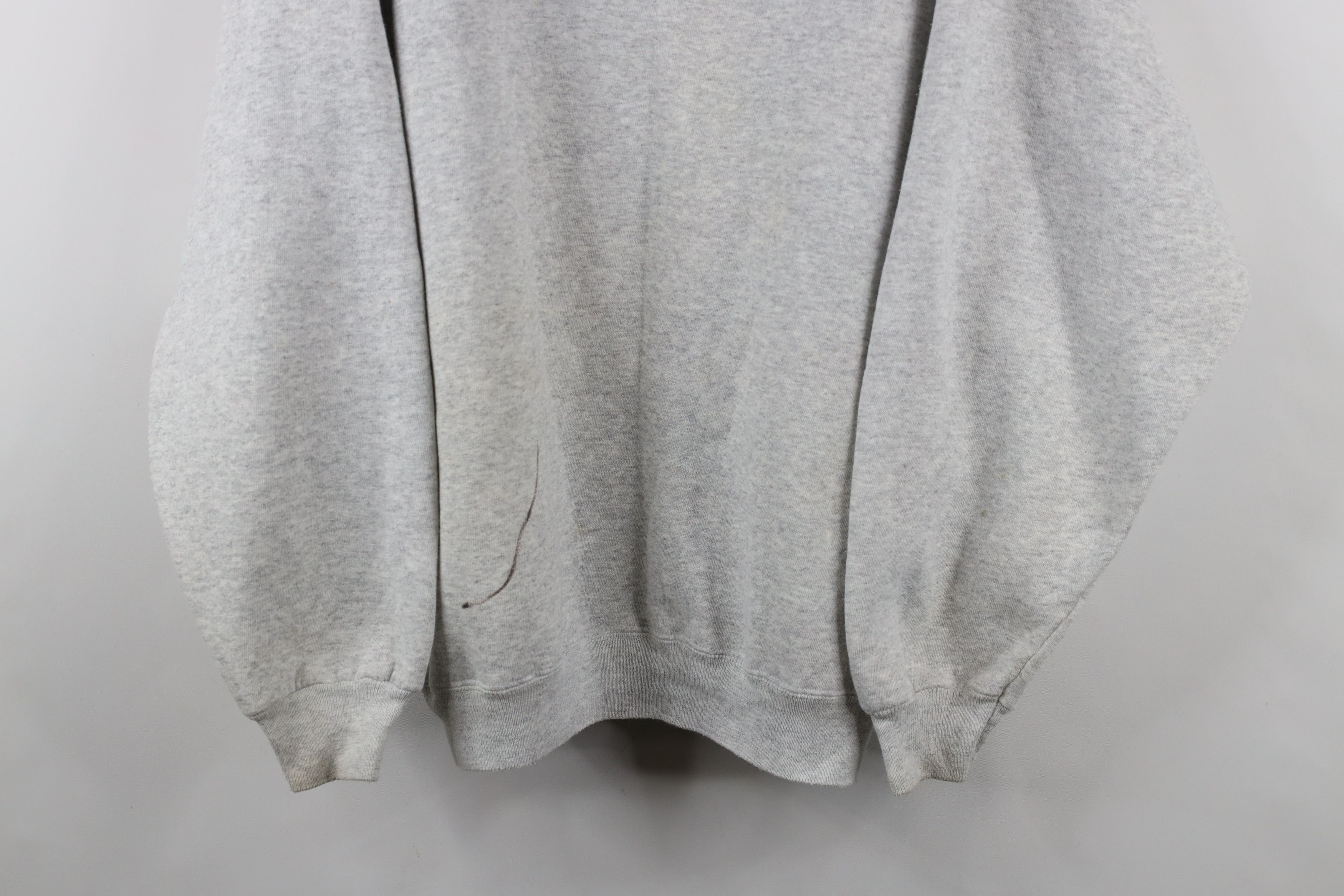 Vintage Vintage 90s Streetwear Boxy Fit Sweatshirt Heather Gray Size US XXL / EU 58 / 5 - 3 Thumbnail