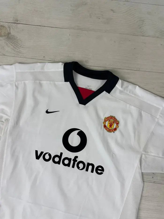 Nike Vintage Nike Manchester United 2002 2003 Away Shirt Jersey Size US M / EU 48-50 / 2 - 2 Thumbnail