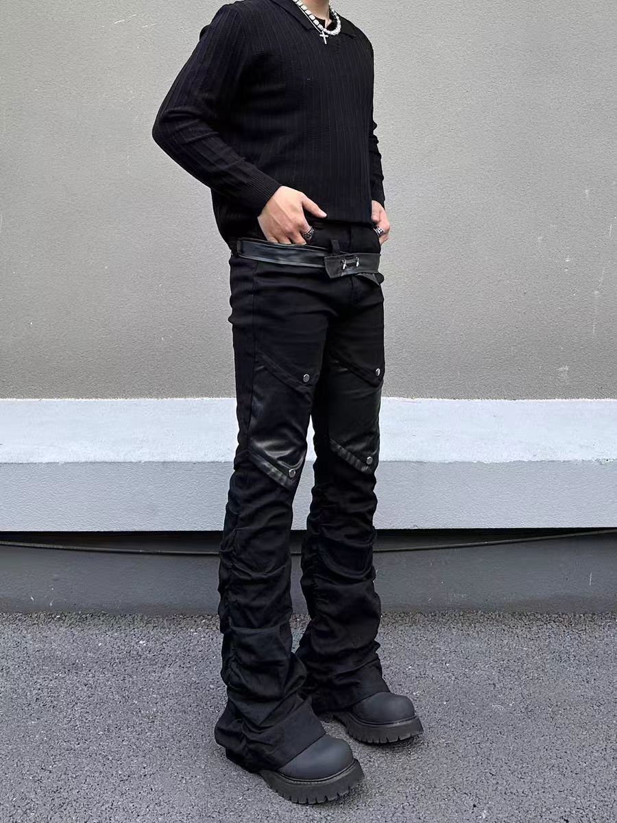 Jean Black flared street jeans Size US 29 - 2 Thumbnail