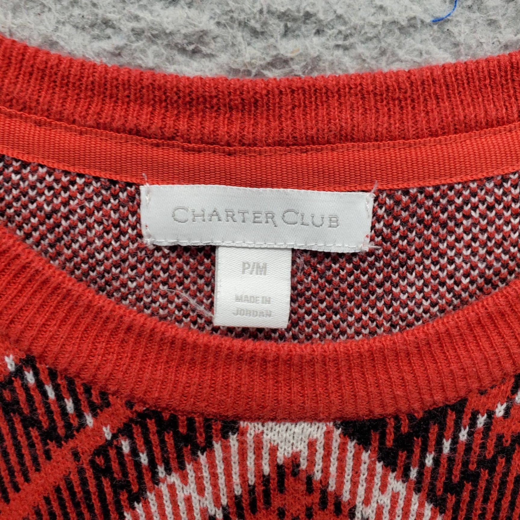 Charter Club Charter Club Sweater Womens PM Multicolor Plaid Crew Neck Pullover Knit Raglan Long Sleeve Casual Size M / US 6-8 / IT 42-44 - 5 Thumbnail