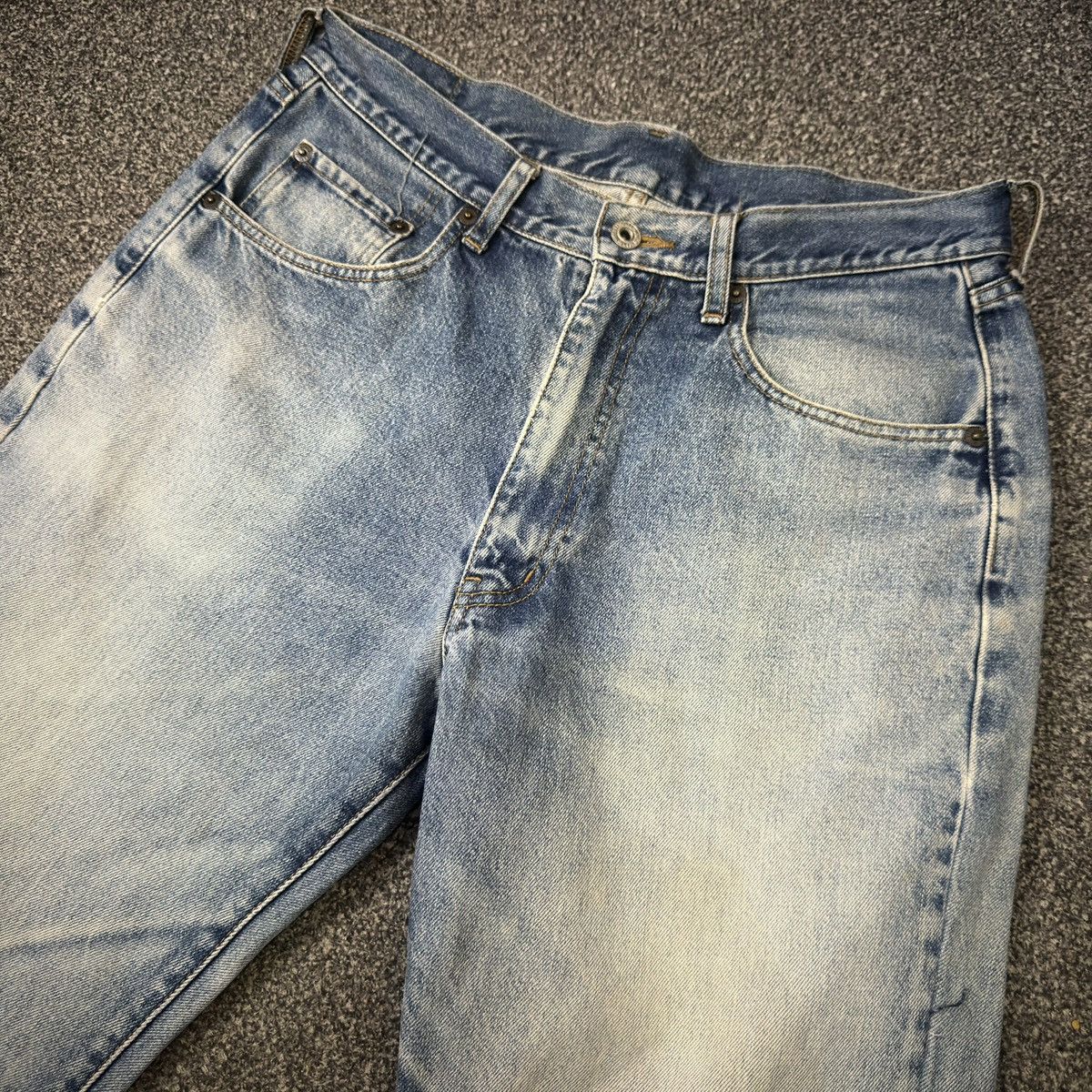 Warehouse 🔥🇯🇵 Vintage 90s Warehouse Distressed Denim Size US 31 - 3 Thumbnail