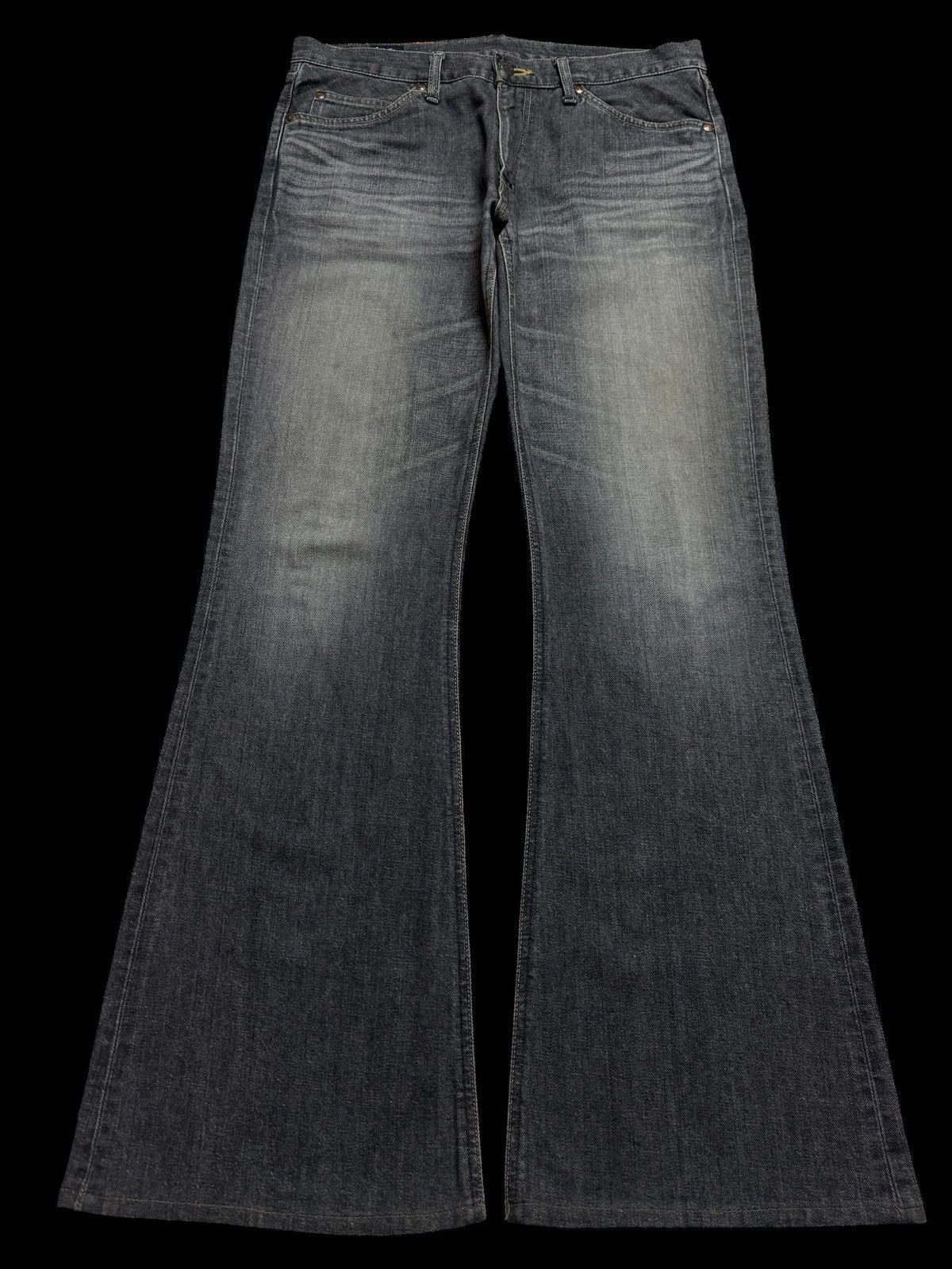 If Six Was Nine 💥Flare💥90s Lee Rider Sanforized Sand Washed Bootcut Jean Size US 34 / EU 50 - 1 Thumbnail