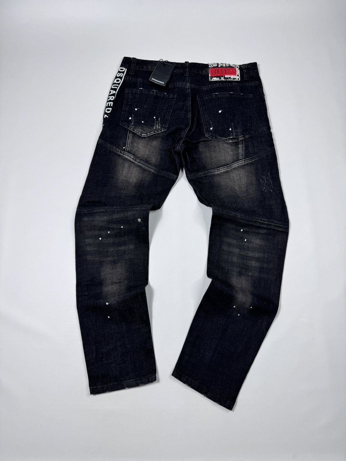 Dsquared2 Dsquared2 exclusive distressed multi logo jeans pants size M Size US 32 / EU 48 - 1 Thumbnail