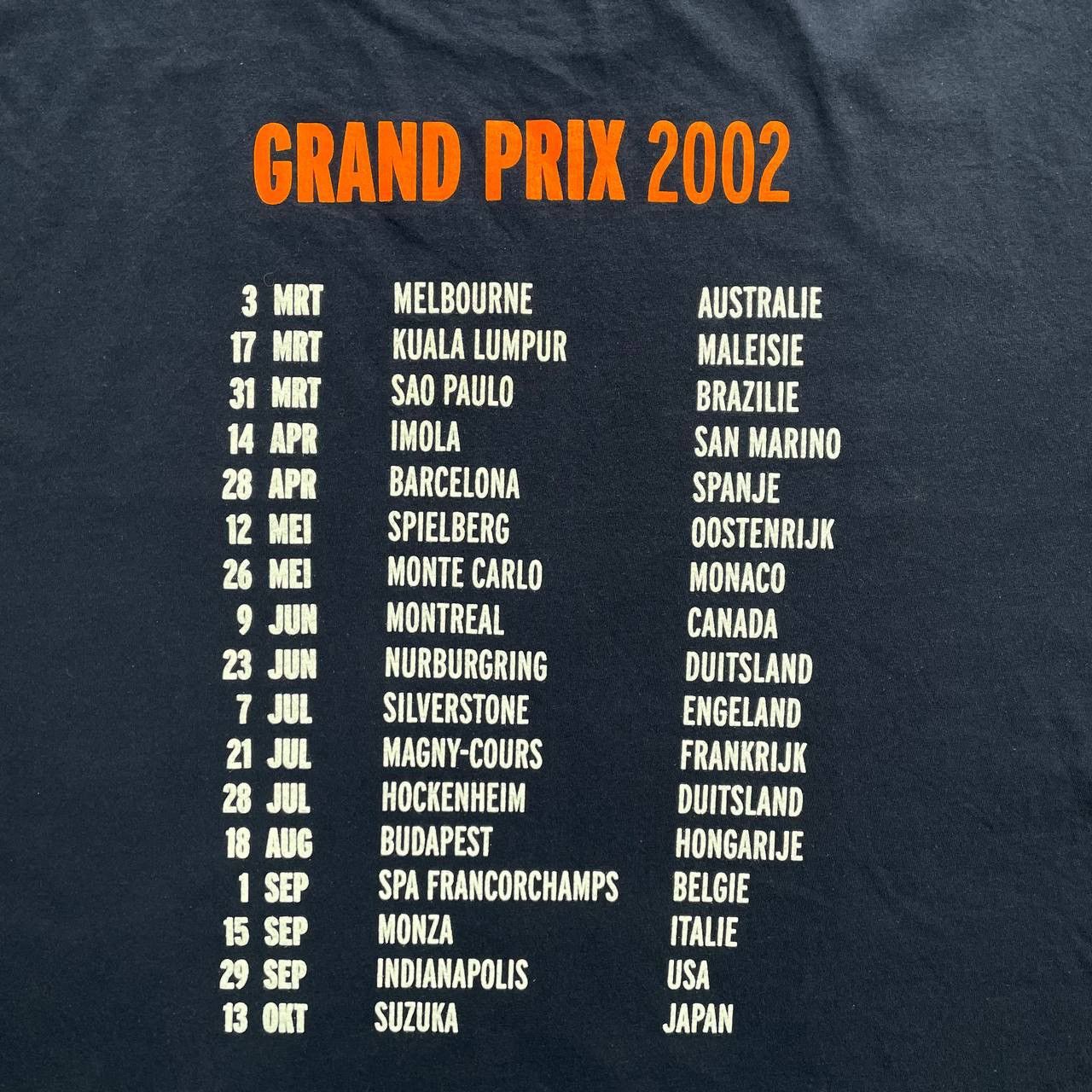 Formula 1 × Vintage Vintage 2002 Grand Prix Formula 1 RTL Sport T Shirt Blue XL Size US XL / EU 56 / 4 - 18 Thumbnail