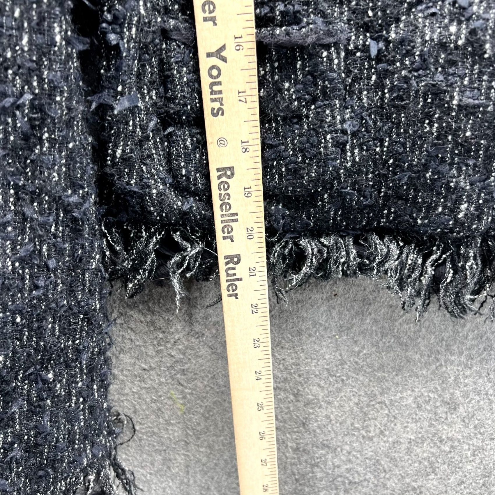 Elie Tahari VINTAGE Elie Tahari Blazer Women Medium Black Tweed Cotton Jacket Casual Business Regular Blazer Womens M Black Tweed Blazer Size M / US 6-8 / IT 42-44 - 6 Thumbnail