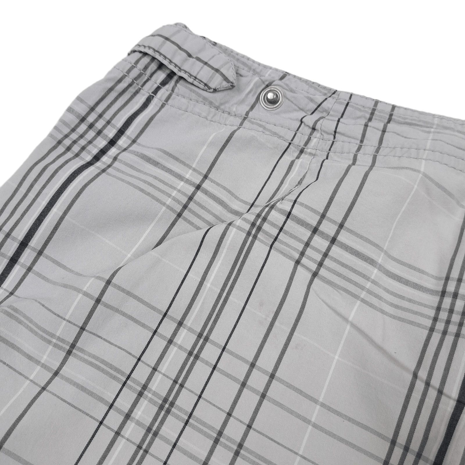 Nike × Vintage Vintage Y2K Nike L Swoosh Cargo Shorts Streetwear Plaid Size US 36 / EU 52 - 4 Thumbnail