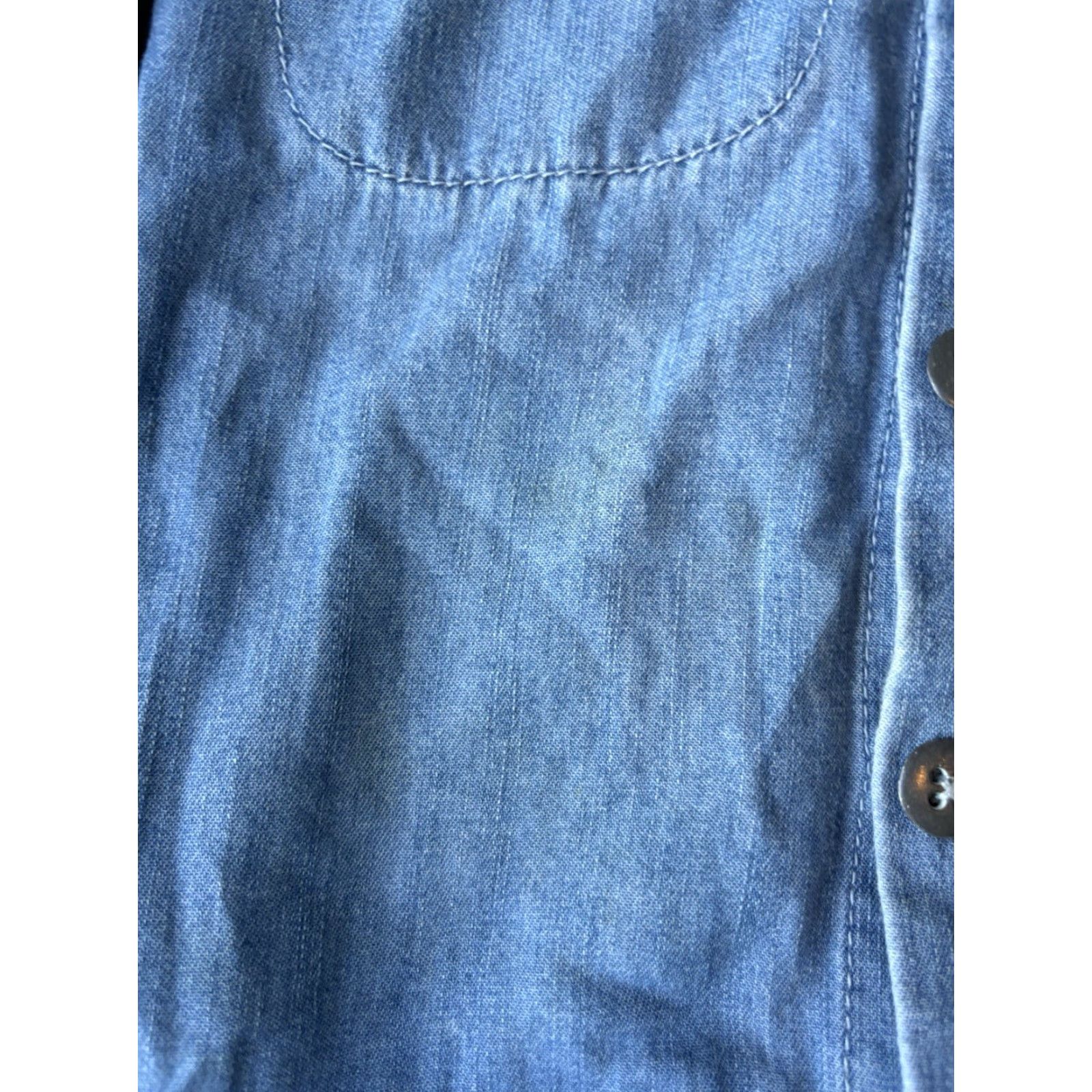 Free People Free People Denim Romper Women Medium Blue Jean Long Sleeve Utility Size M / US 6-8 / IT 42-44 - 4 Thumbnail